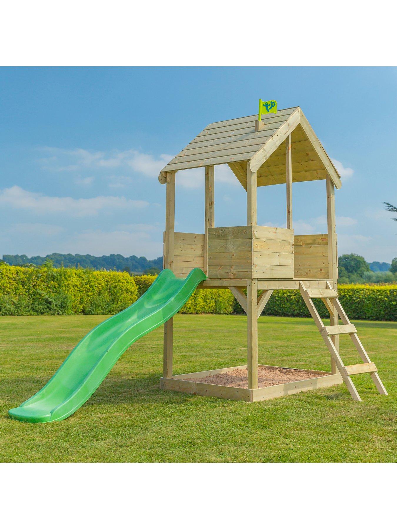 TP Wooden Adventure Playhouse With Slide Very