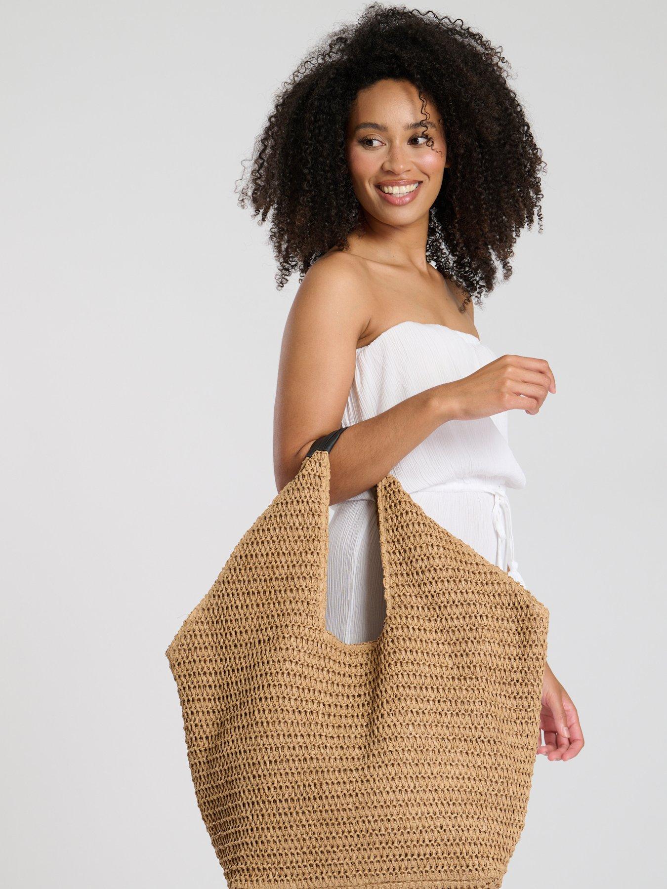 Topshop Straw Beach Bag South Beach Oversized Woven Shoulder Bag Very