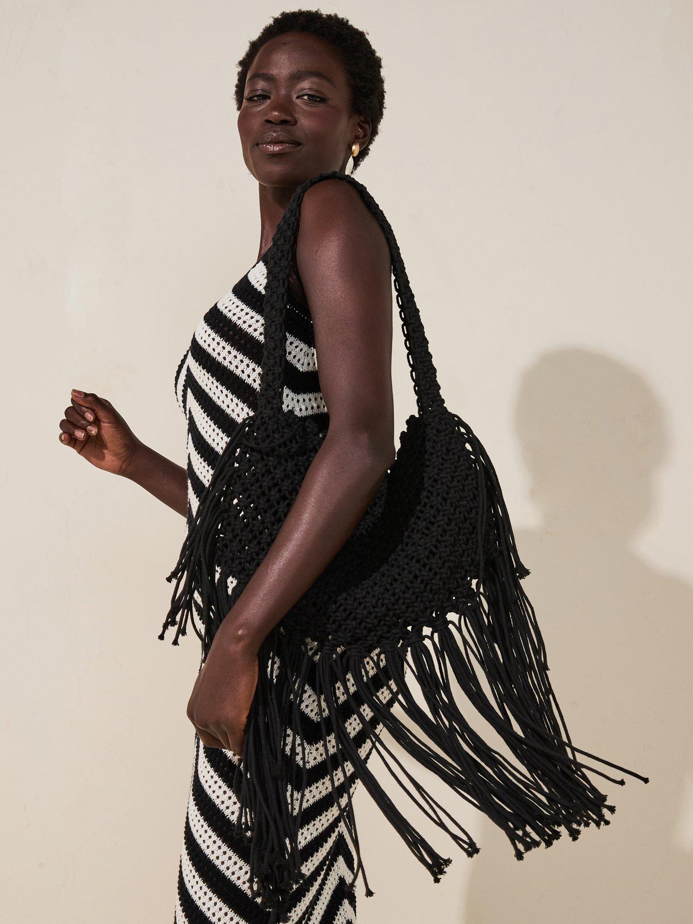 South Beach Fringe Detail Shoulder Bag
