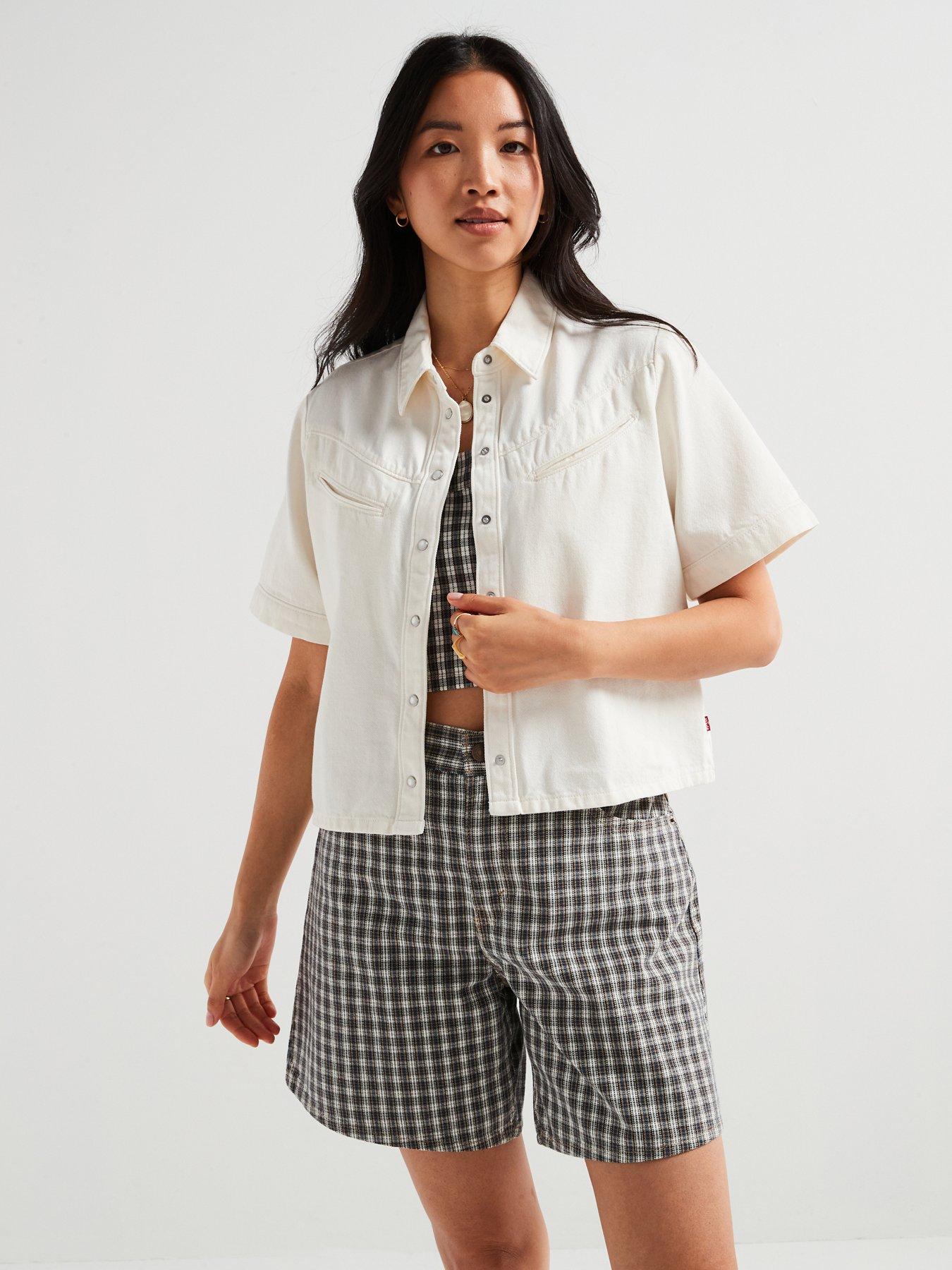 Levi's Rinoa Camp Shirt - Seeded State - White | Very
