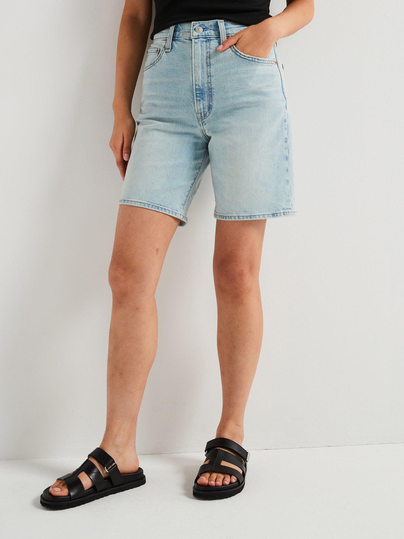 Levi'S Ribcage Bermuda Short - Blue