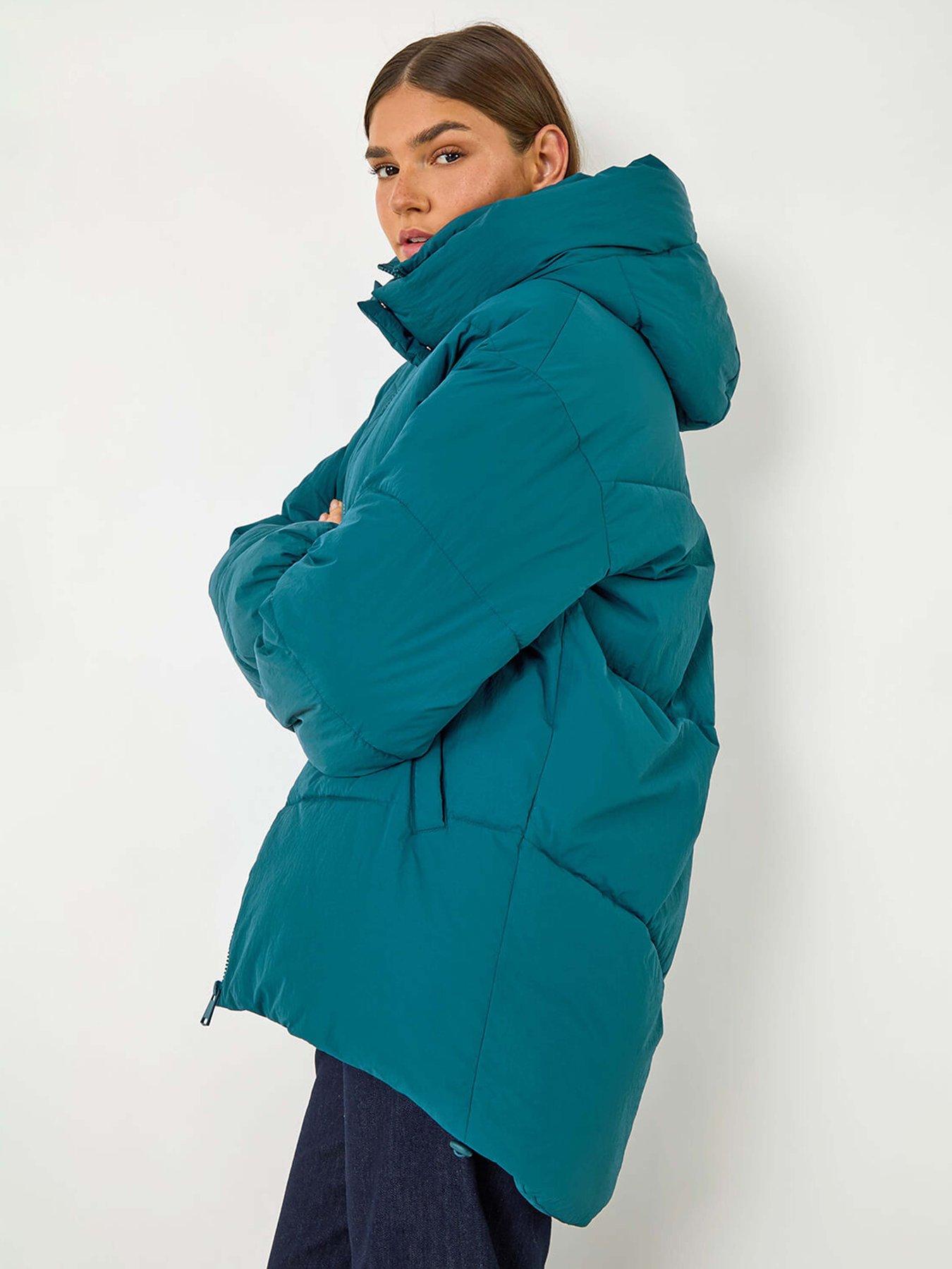 undefined Oversized Padded Coat - Green