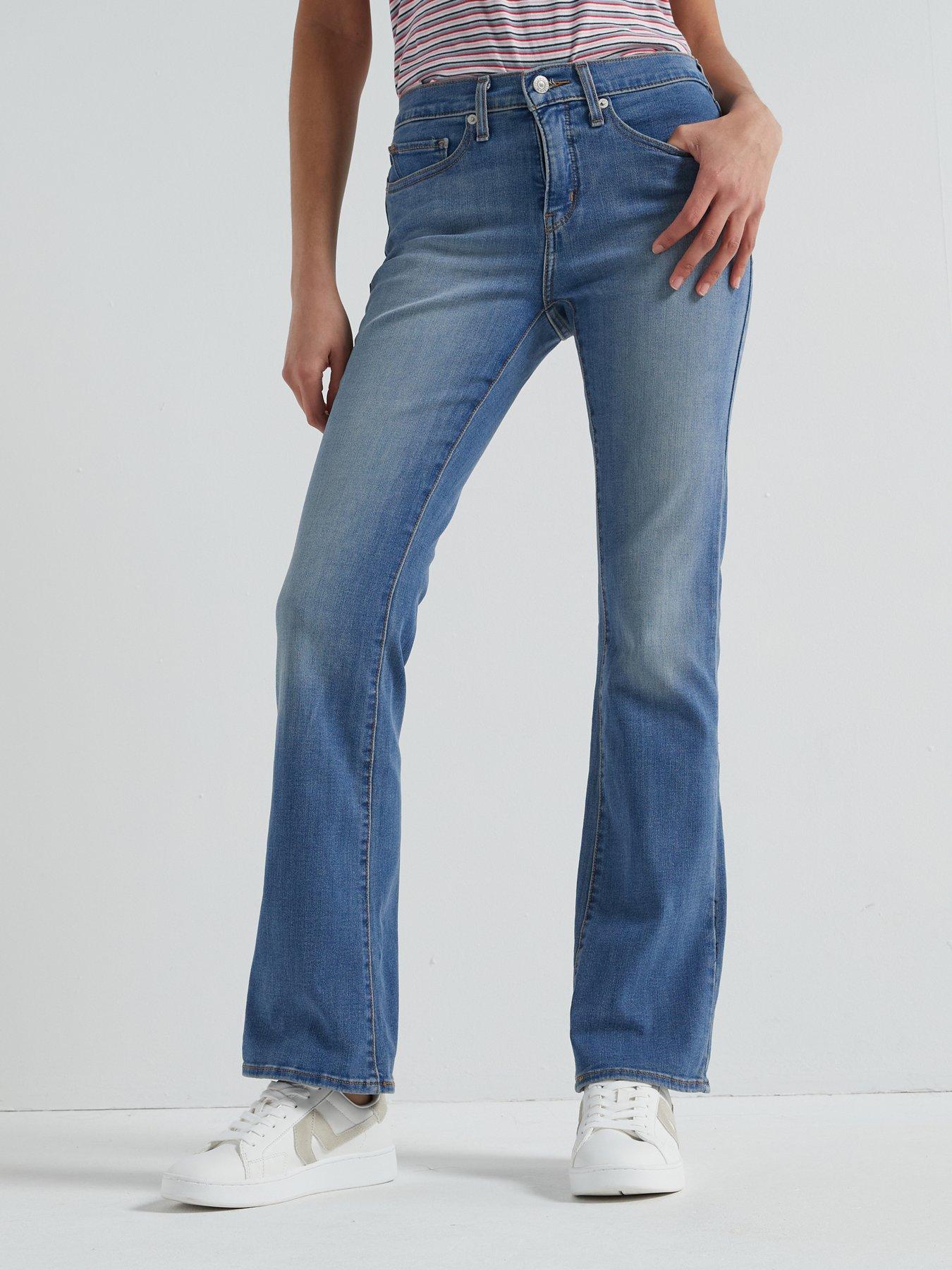 undefined 315™ Shaping Bootcut Jeans - Smudged Line Blue