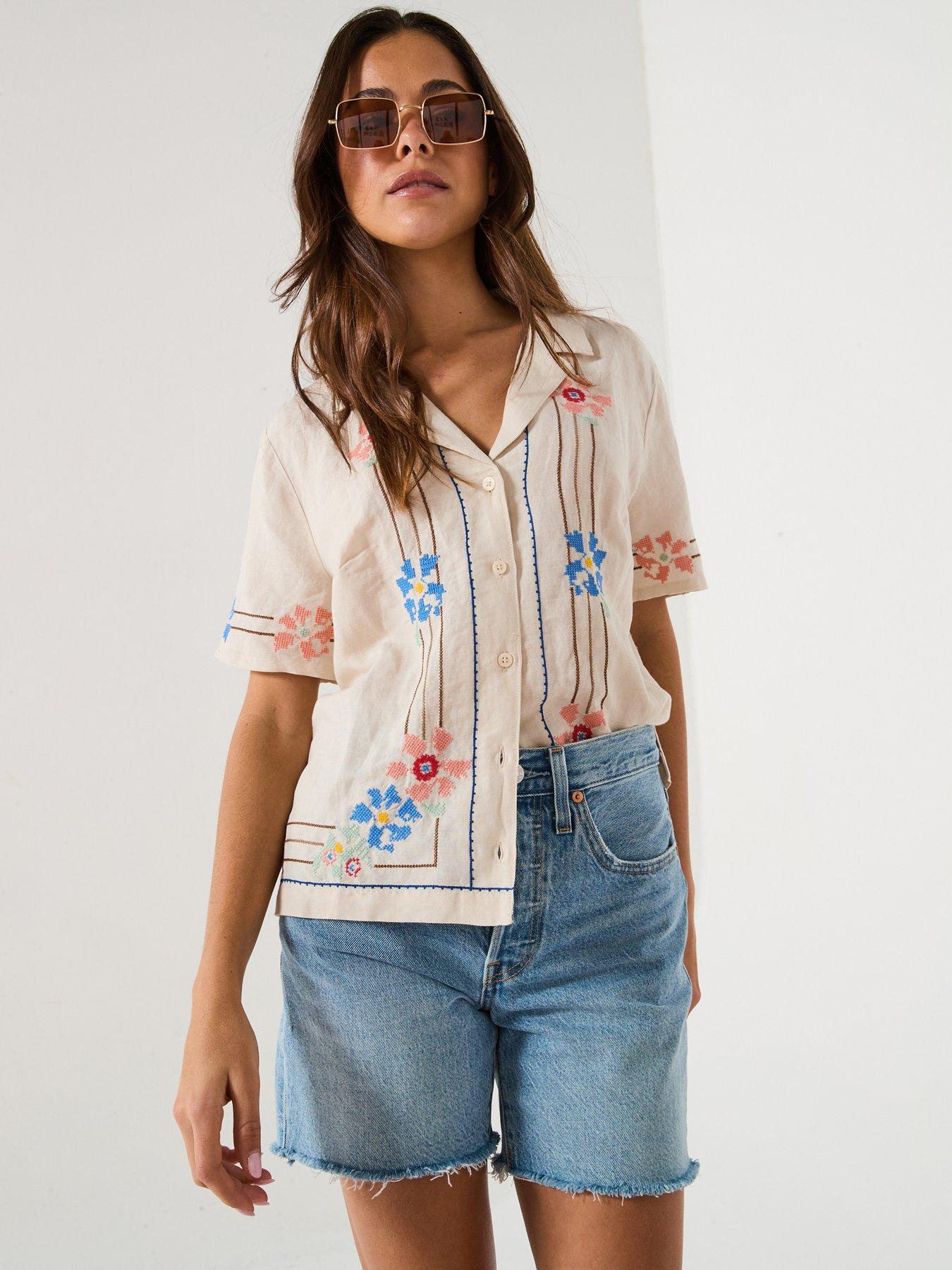 undefined Sonny Linen Blend Camp Shirt