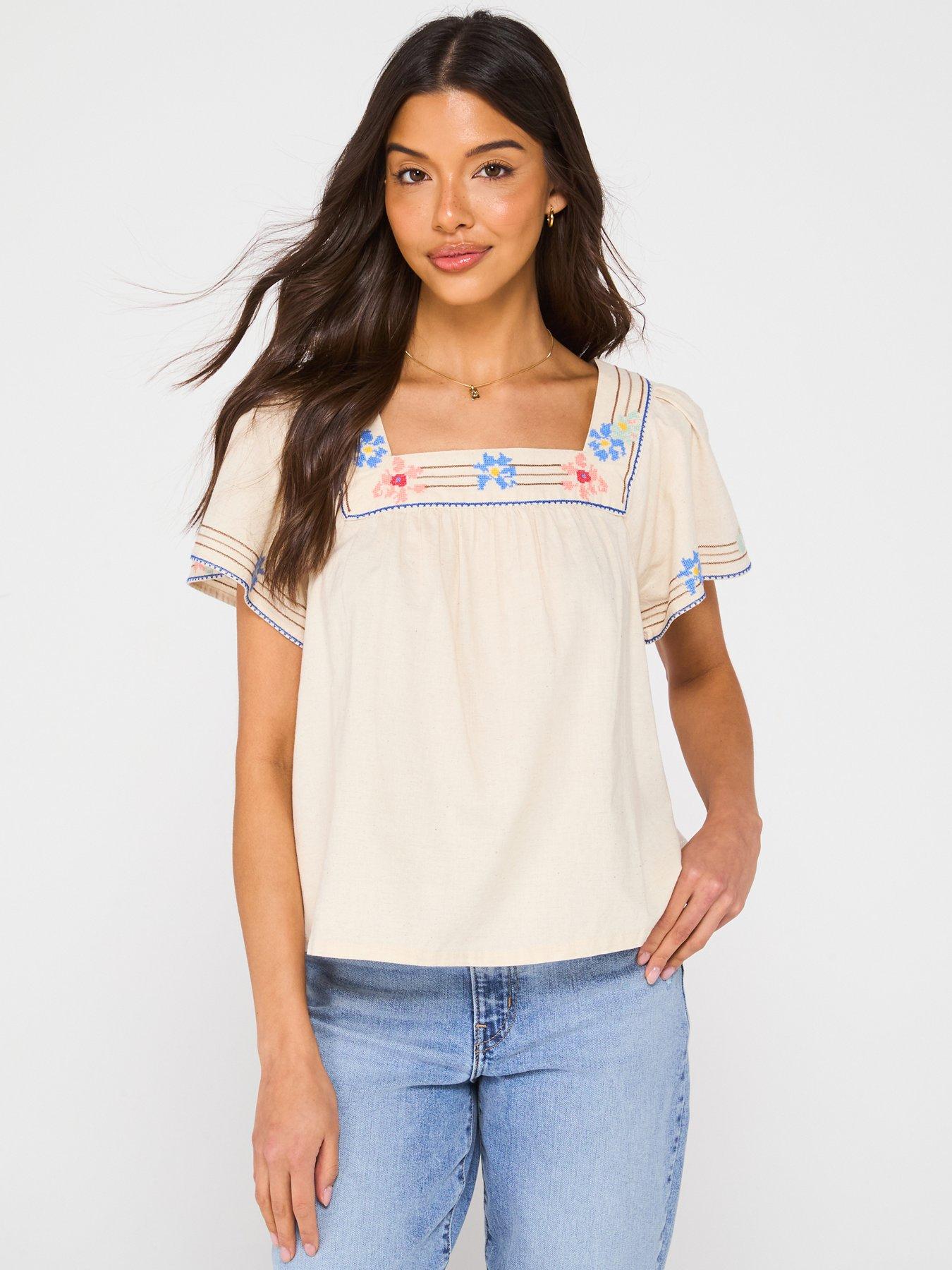 undefined Ambre Cotton Linen Babydoll Tank Top