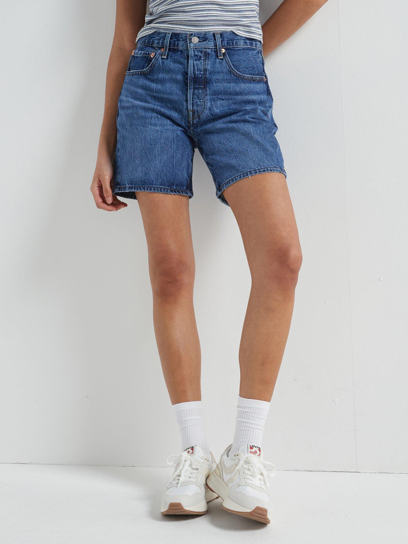 Image 3 of 6 of Levi's 501&reg; Mid-thigh Shorts - Blue Beauty