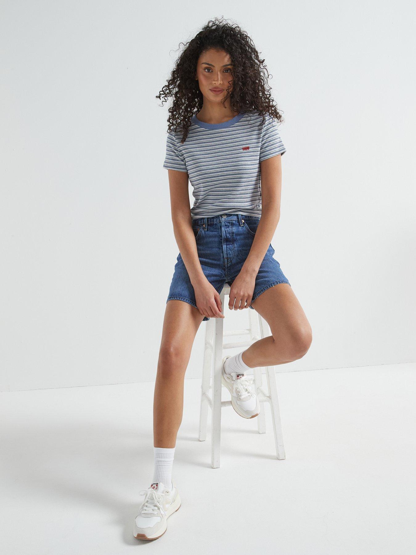 Image 4 of 6 of Levi's 501&reg; Mid-thigh Shorts - Blue Beauty