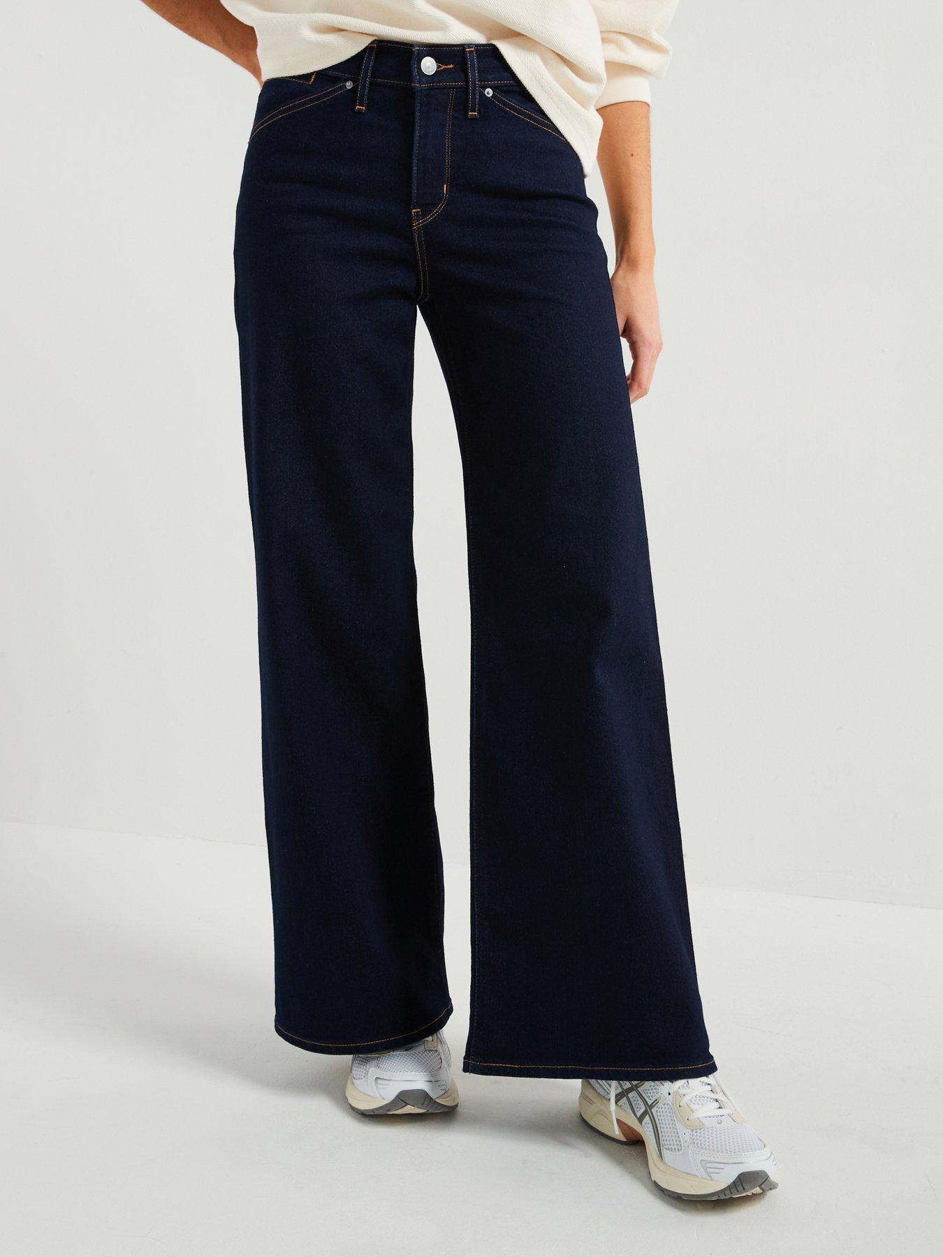 undefined 318 Shaping Wide-leg Jeans - Darkest Sky
