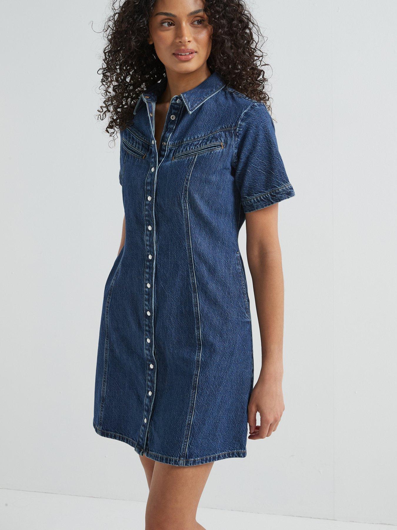 undefined Rinoa Denim Dress - Sledge Sister Blue