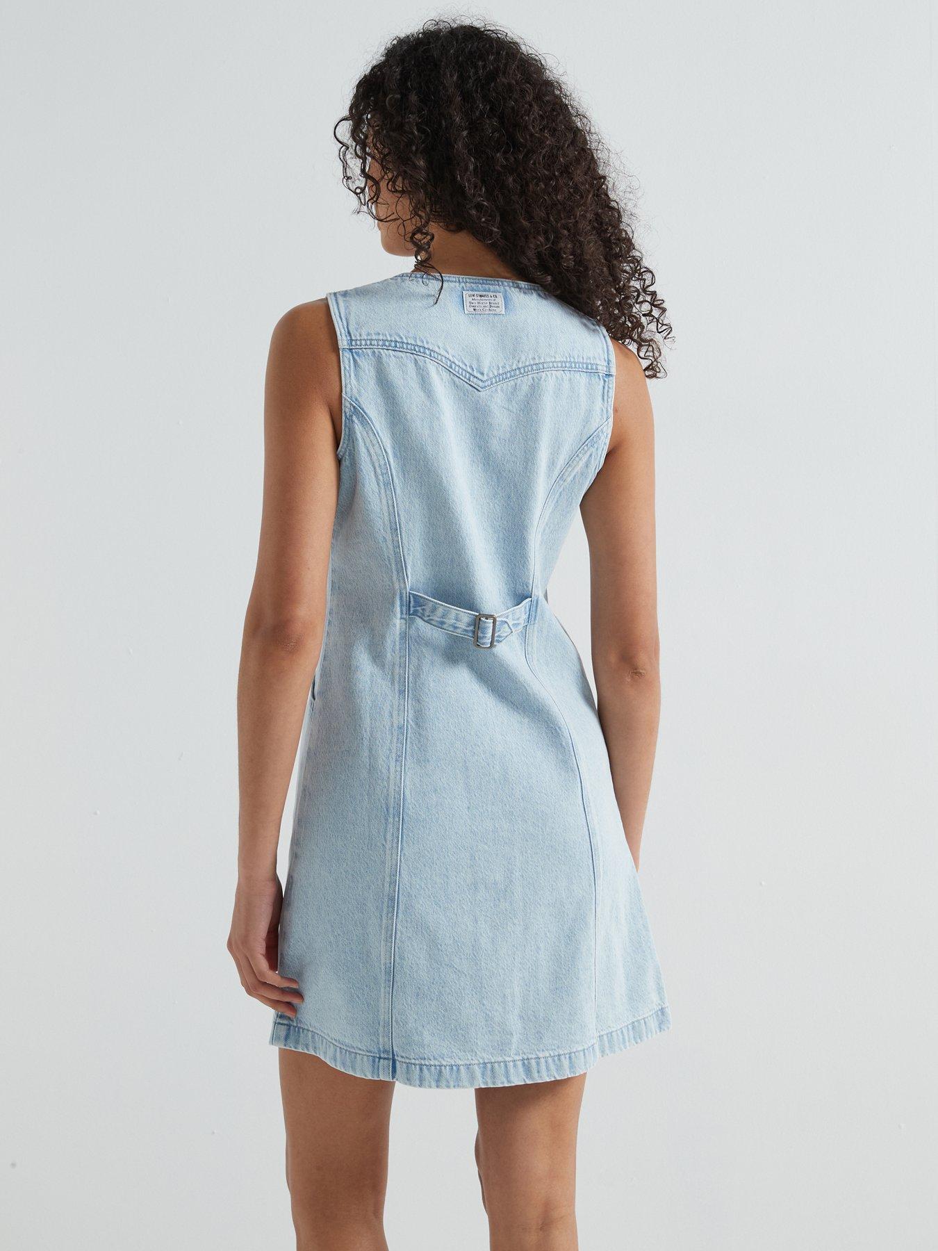 Levi's Veda denim jurk jurk voor dames (1 pak), Cool Smoke 2, XS