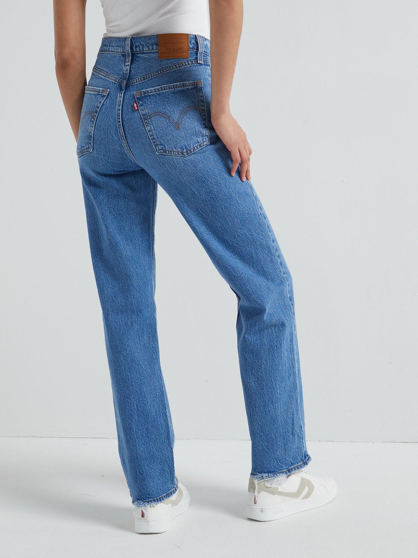 Image 2 of 4 of Levi's Ribcage Straight Ankle Jeans - Dance Around