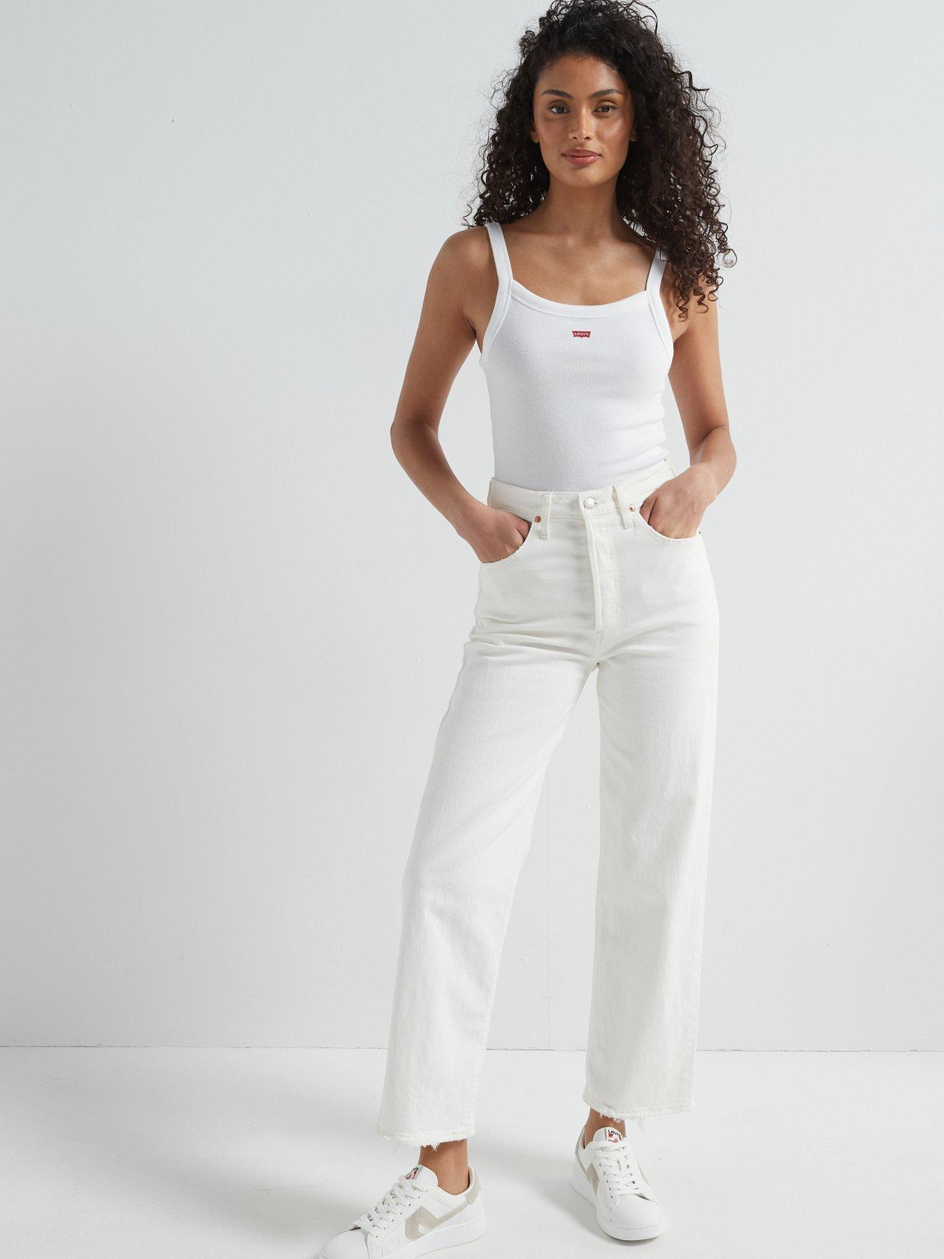 Image 3 of 5 of Levi's Ribcage Straight Ankle Jeans - Cloud Over