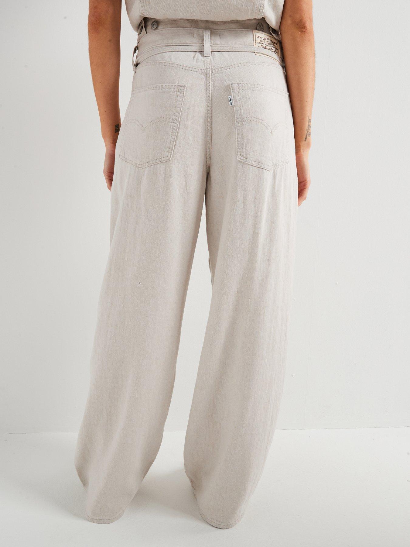 Image 2 of 6 of Levi's Xl Straight Linen+ Denim Jeans - Grey