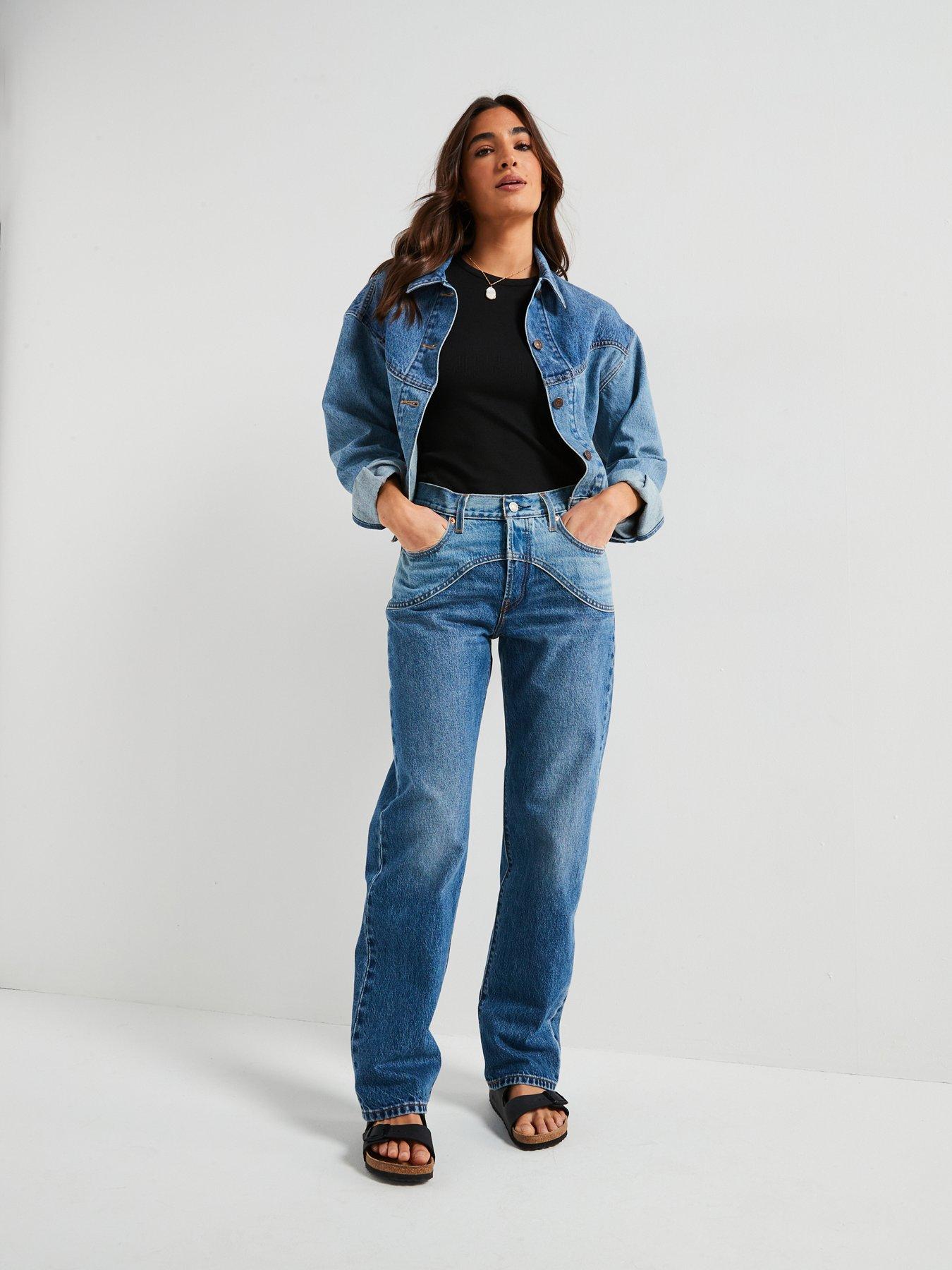 Image 3 of 5 of Levi's Shrunken 90s Trucker Jacket - Ironic Iconic Trucker - Blue