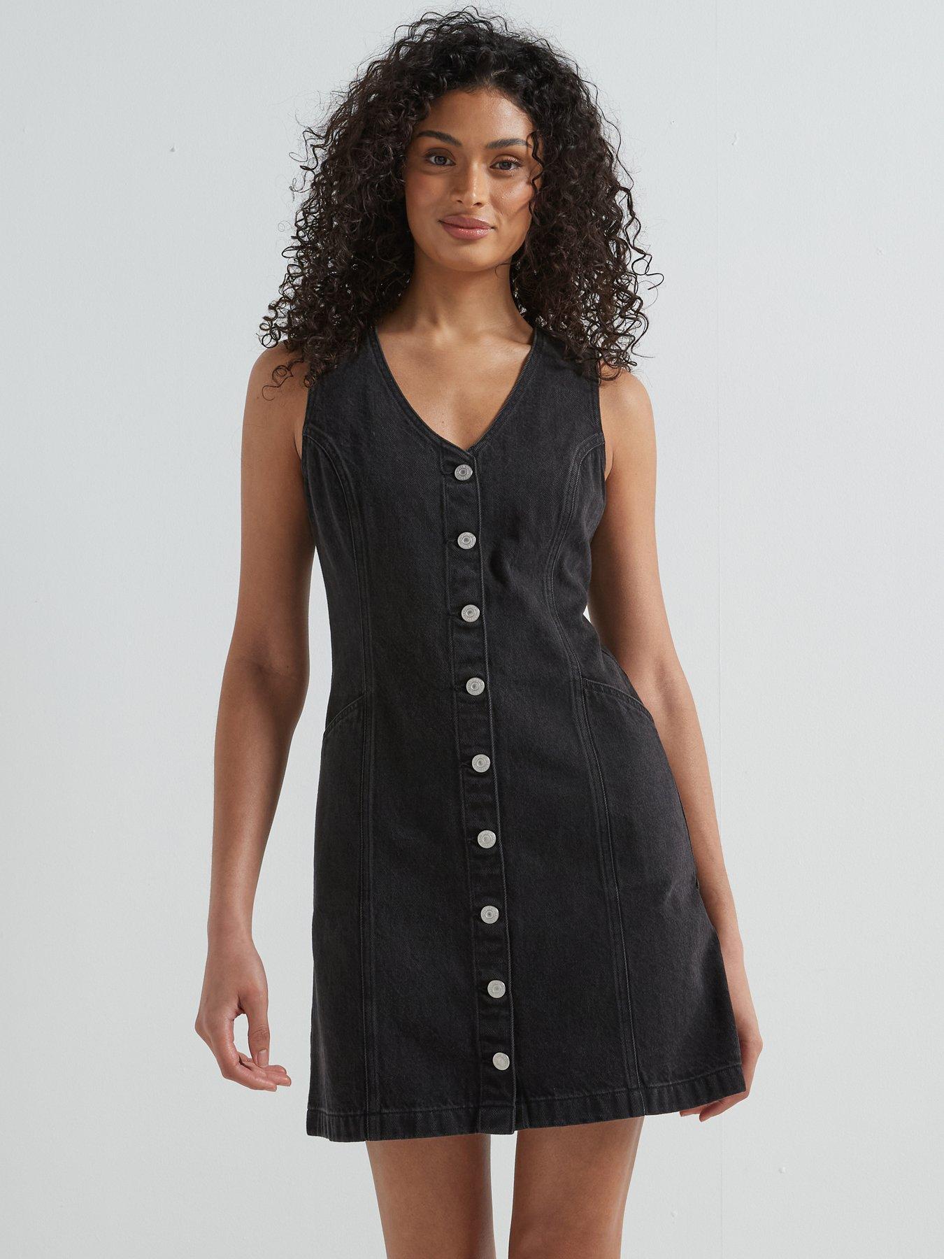 undefined Vianna Vest Dress - Capturing Moments - Black