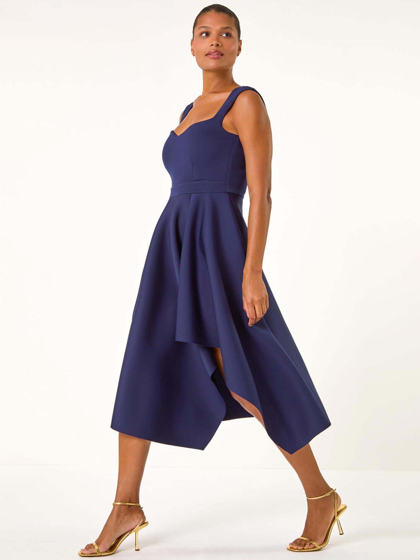 Midi Dress With Asymmetric Hem 01022631518 main image 1