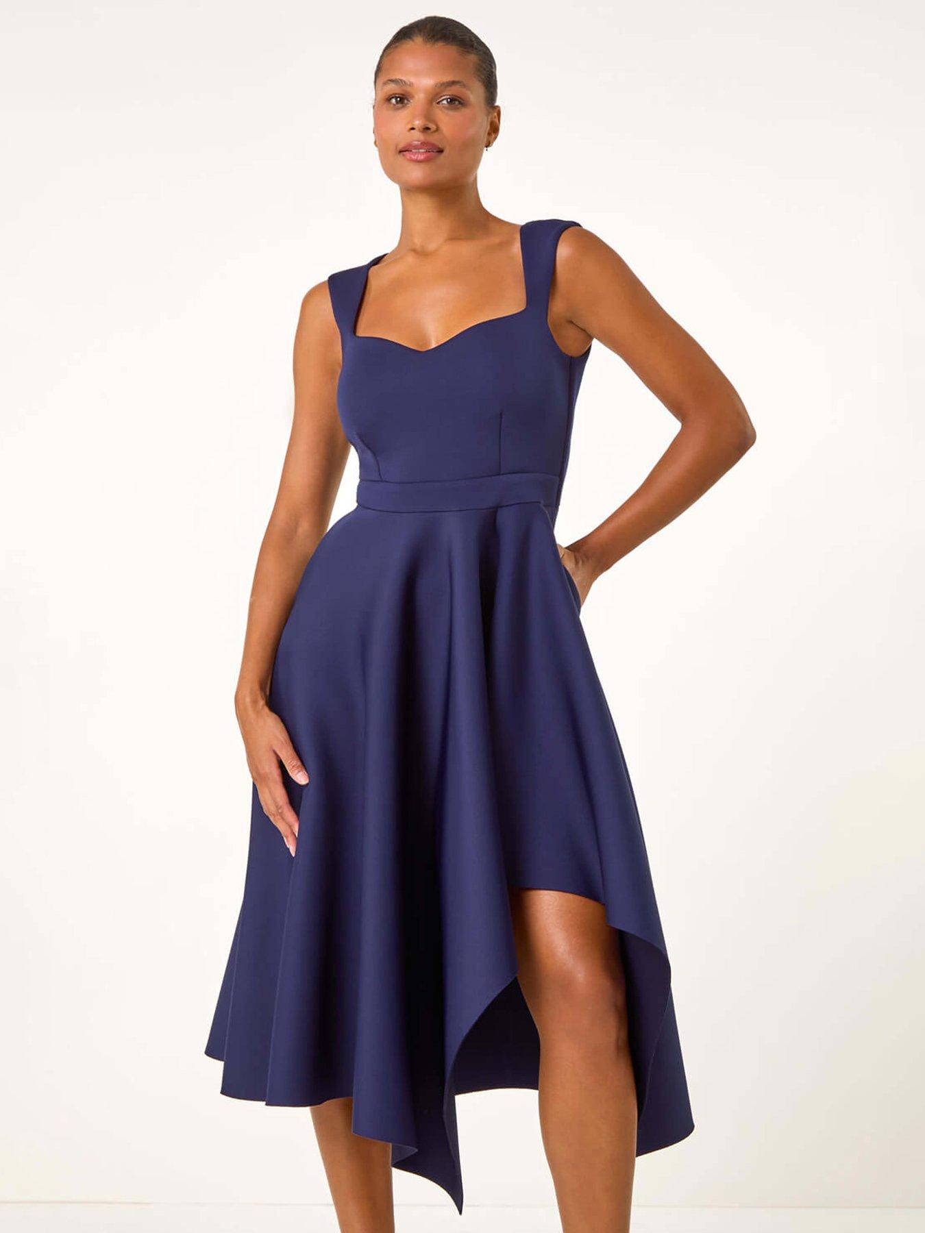 roman-asymmetric-flared-hem-midi-dress-navy-very