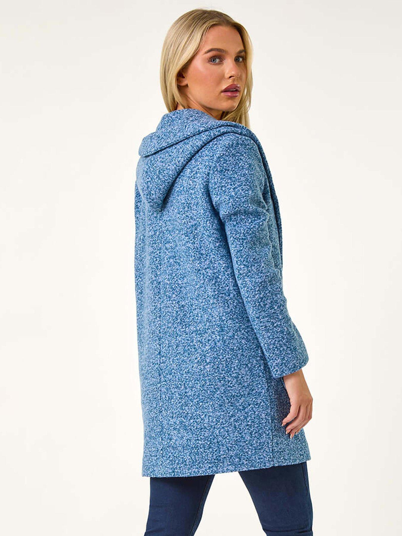 Roman Petite Hooded Edge To Edge Coatigan - Green | Very
