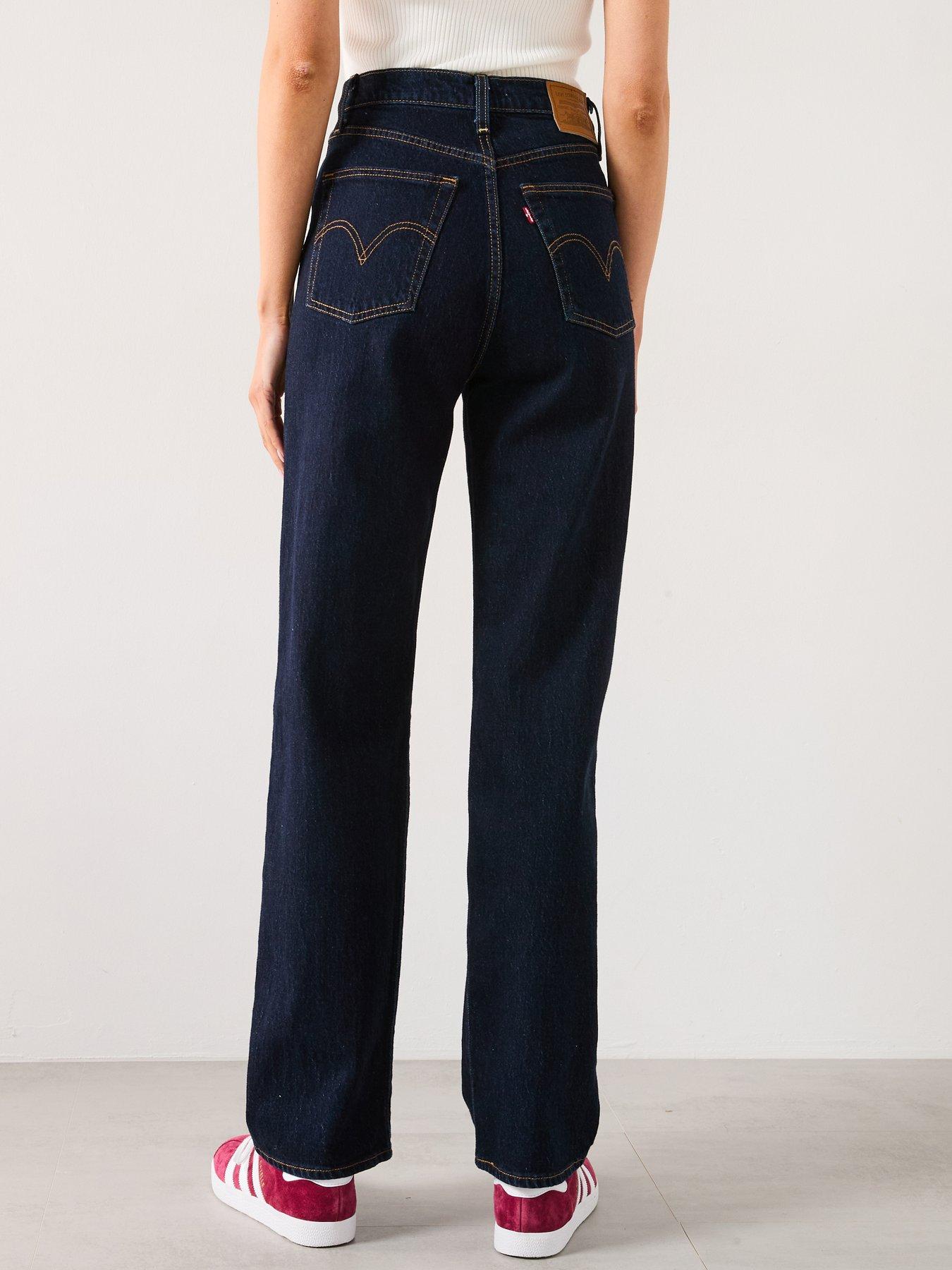 Image 2 of 5 of Levi's Ribcage Full-Length Straight Fit Jeans - Small Course