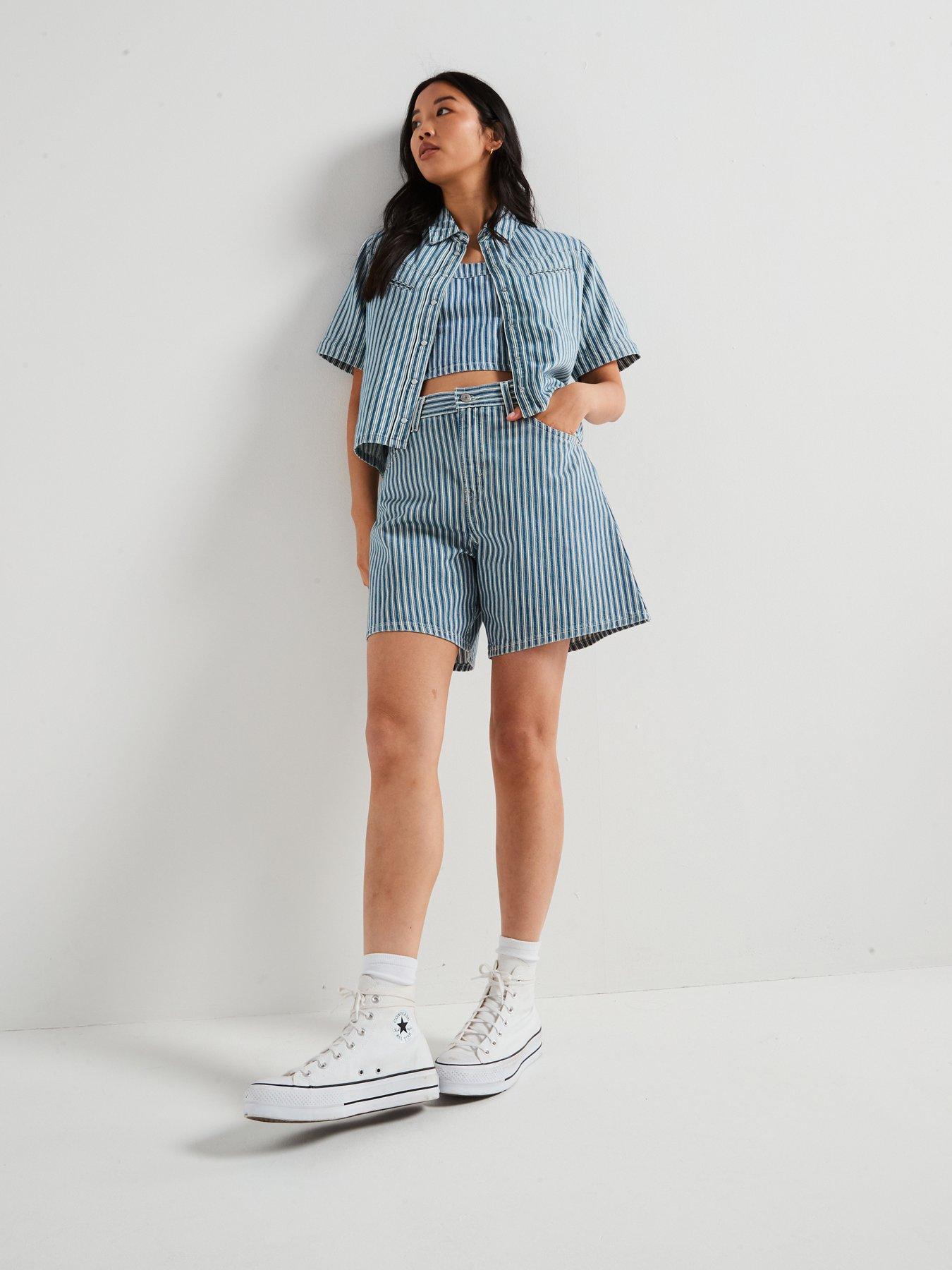 Image 3 of 6 of Levi's Jadine Denim Cami - Mischa Stripe Denim