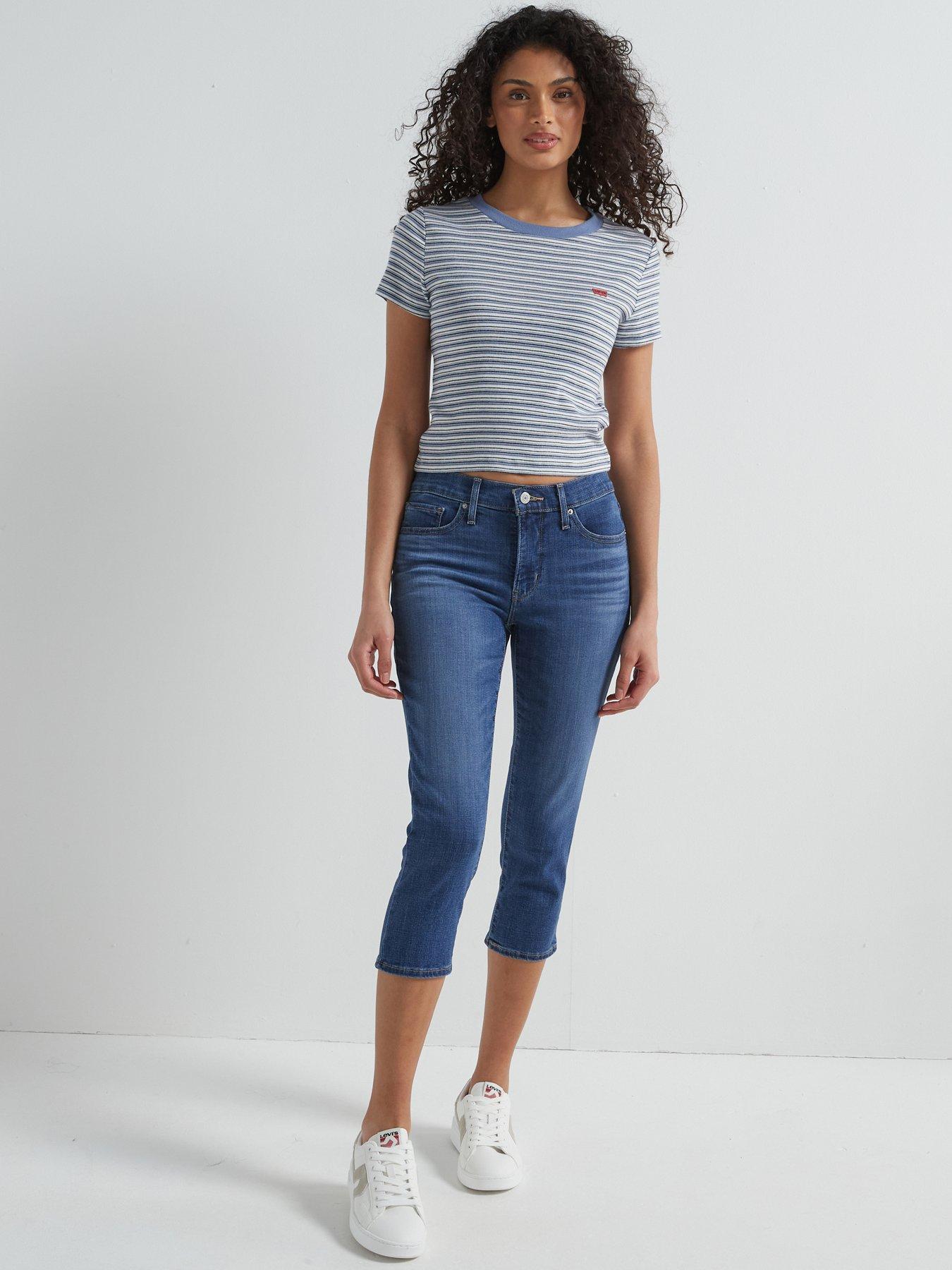 undefined 311 Shaping Skinny Capri Jeans - Lapis Amidst