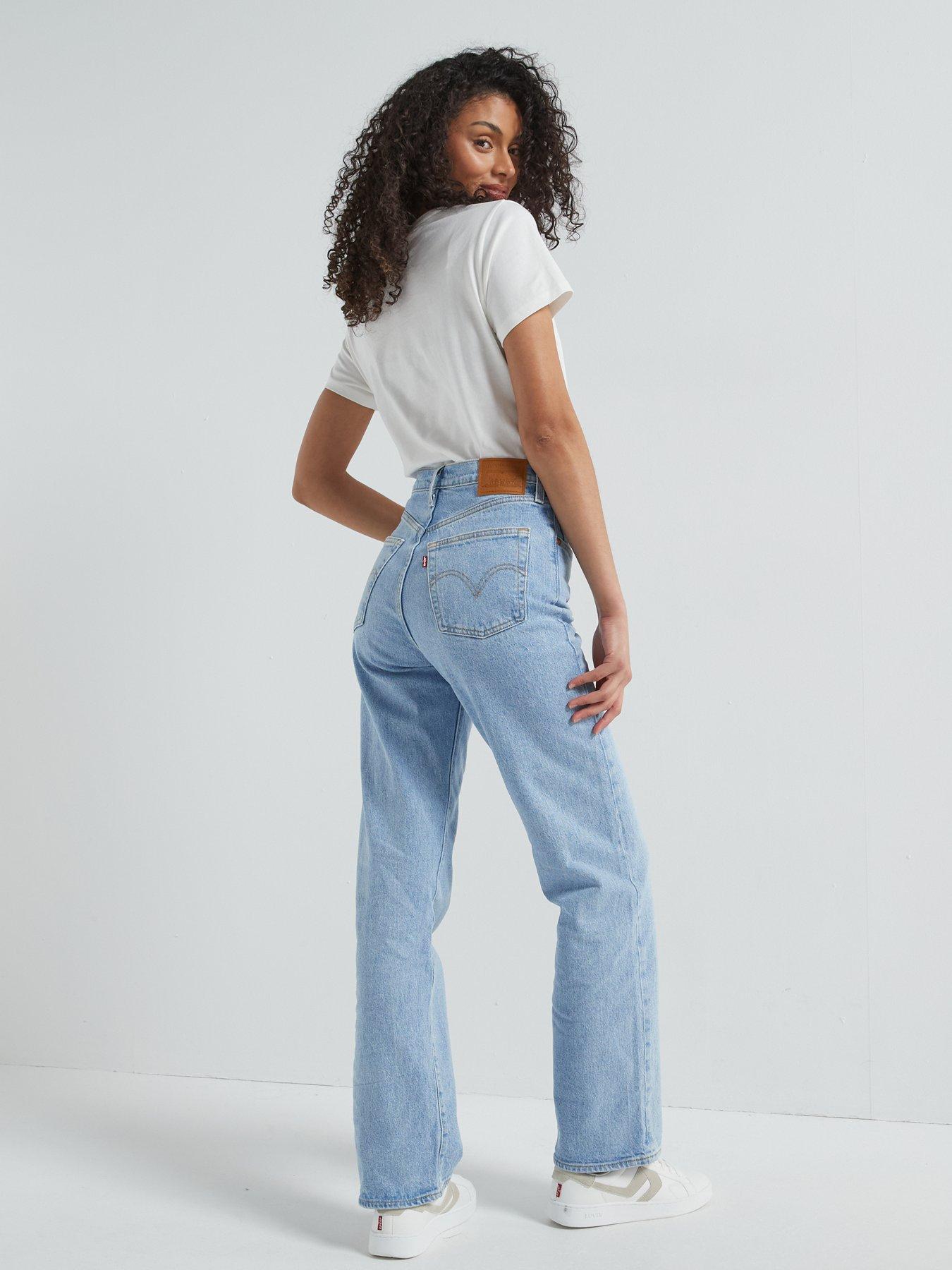 Image 2 of 6 of Levi's Ribcage Full-length Jeans - Samba Tango Light Blue