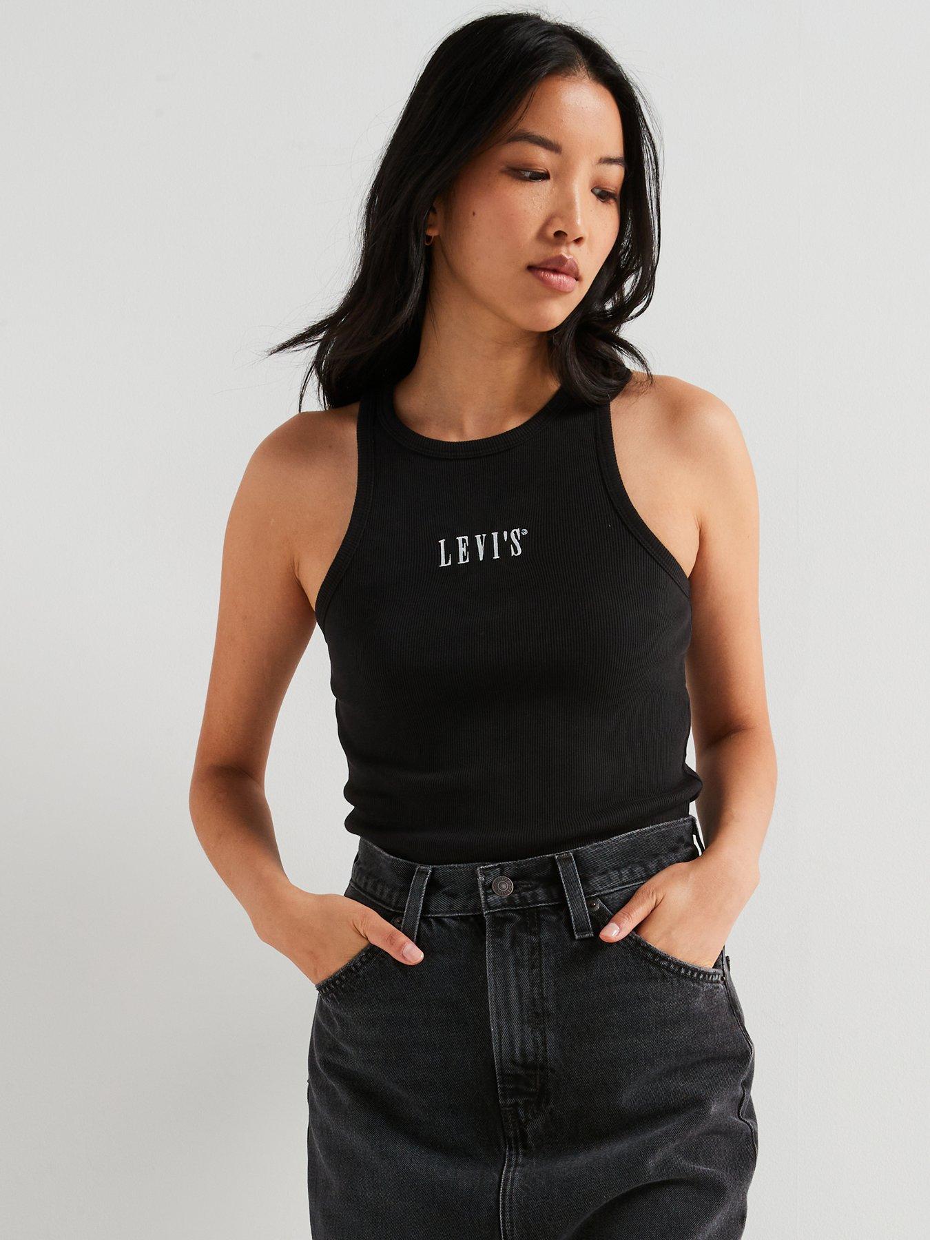 Levi'S Graphic Gemini Tank - Tank Serif 1873 Caviar - Black