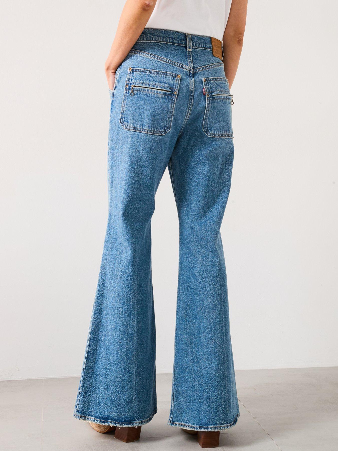 Levi's Dames Ribcage Bells Multi-Color Jeans - Trendy Wide Leg Fit