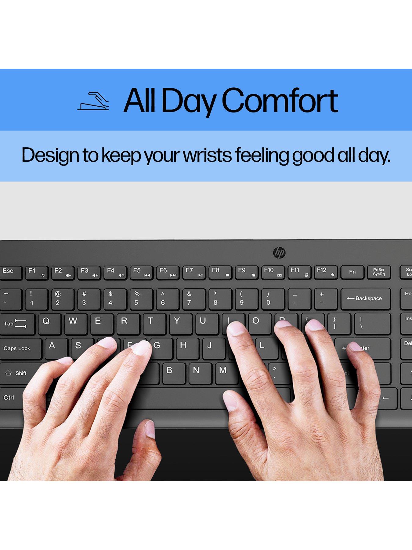Image 7 of 8 of HP 150 Wired Mouse &amp; Keyboard Combo - &nbsp; Ergonomically Designed - &nbsp;Quiet Performance &nbsp;- Black