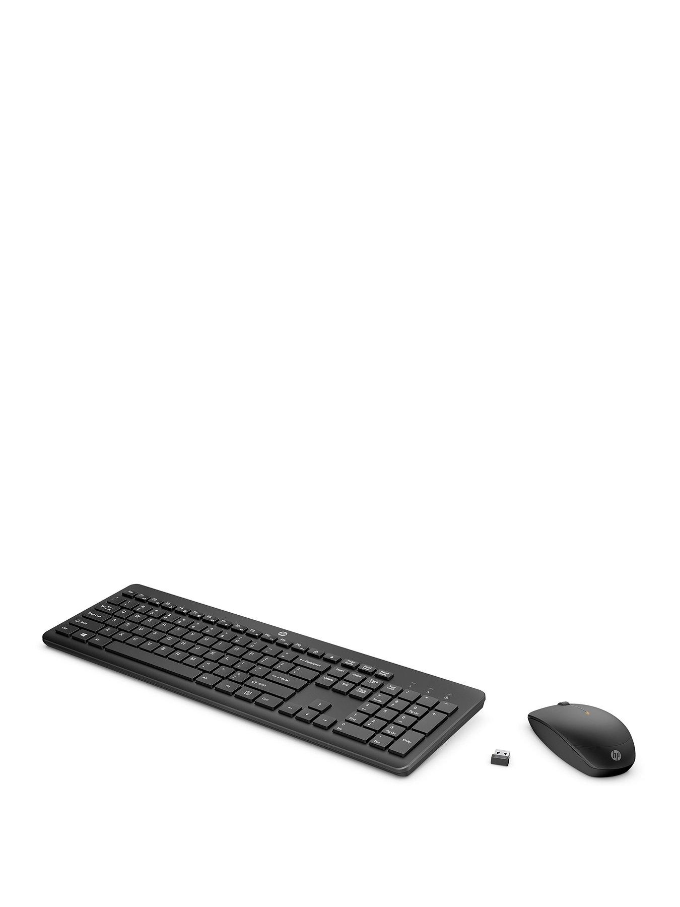 HP 230 Wireless Keyboard Mouse Combo Sleek, Quiet design Up