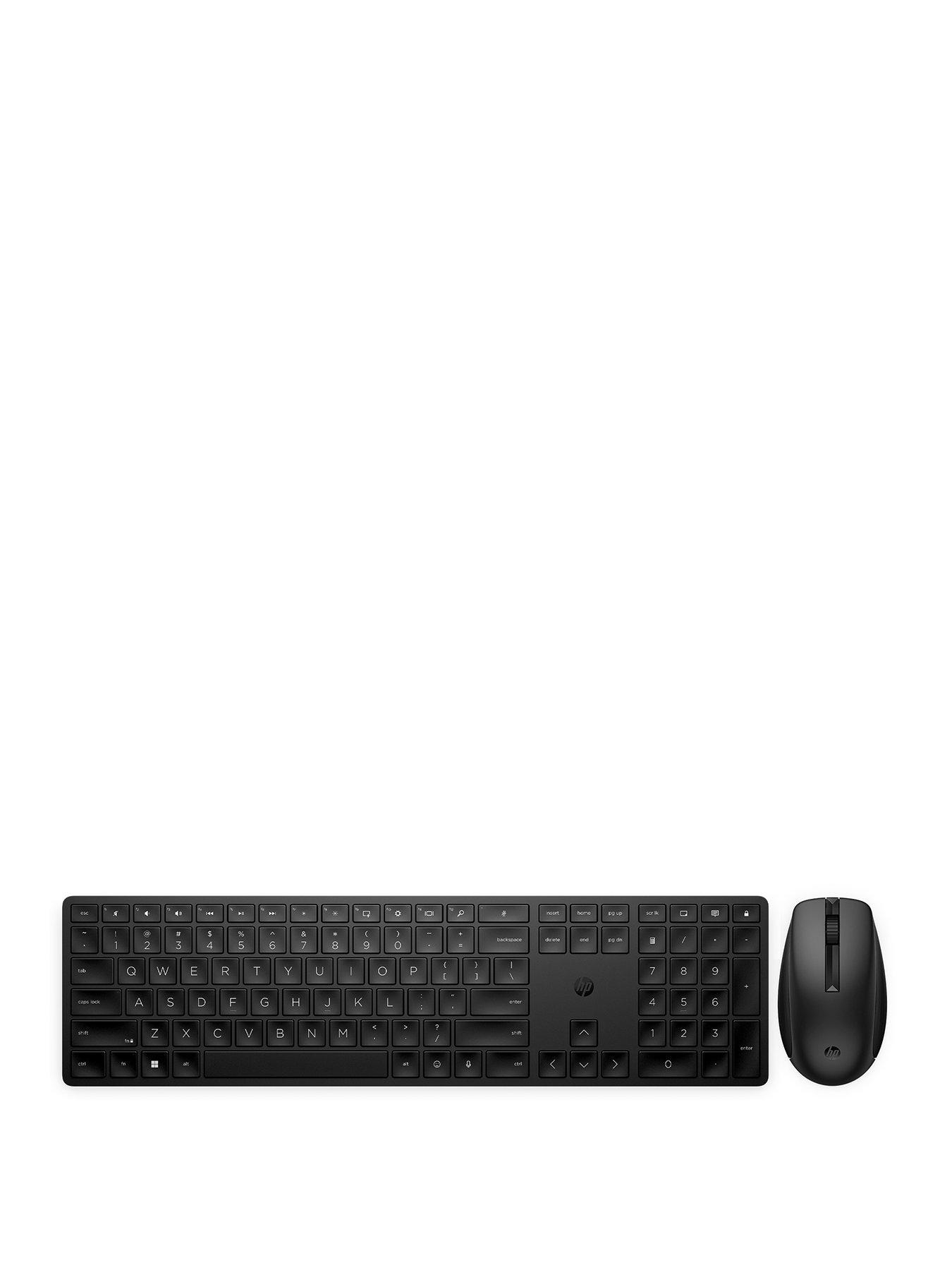 undefined 650 Wireless Keyboard  &  Mouse Combo - Multi Surface use - 20+ Customisable Keys - 20+ Months Battery - Black