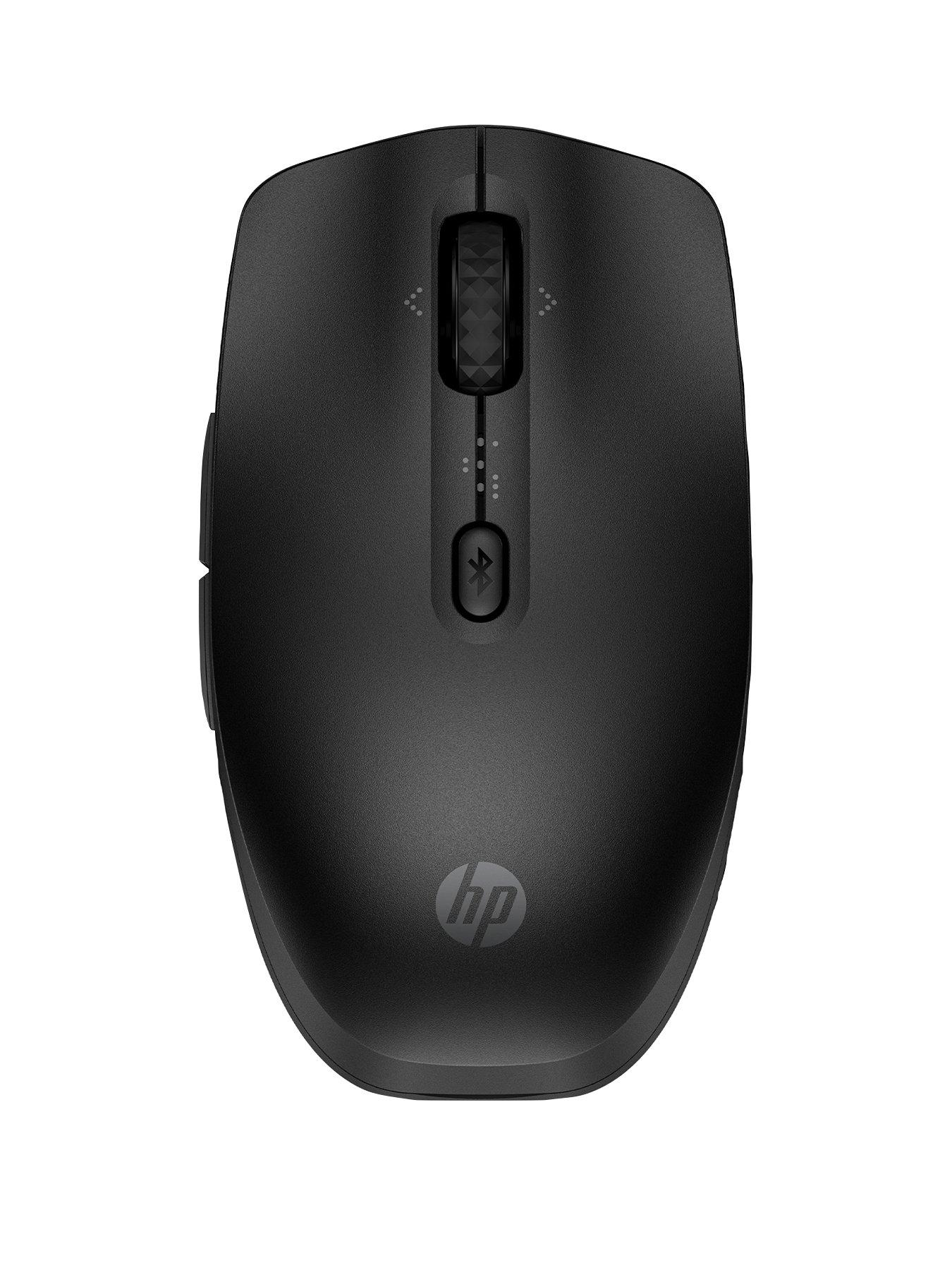 HP 420 Programmable Wireless Mouse - 6 Programmable Buttons - Multi-Surface Sensor -  Chrome | PC | Mac - Up to 24 Months Battery -  Black