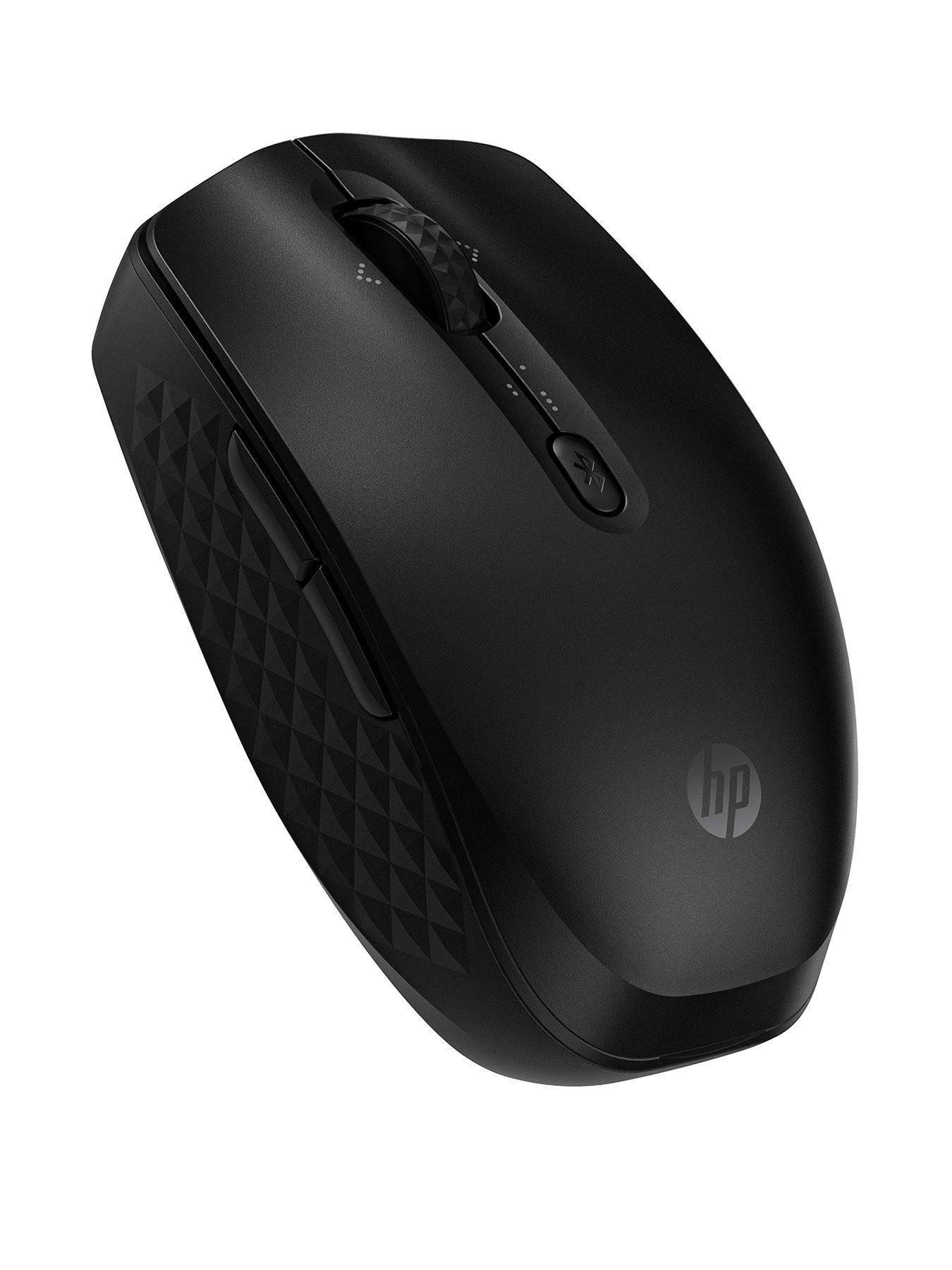 Image 2 of 8 of HP 420 Programmable Wireless Mouse - 6 Programmable Buttons - Multi-Surface Sensor - &nbsp;Chrome | PC | Mac - Up to 24 Months Battery - &nbsp;Black