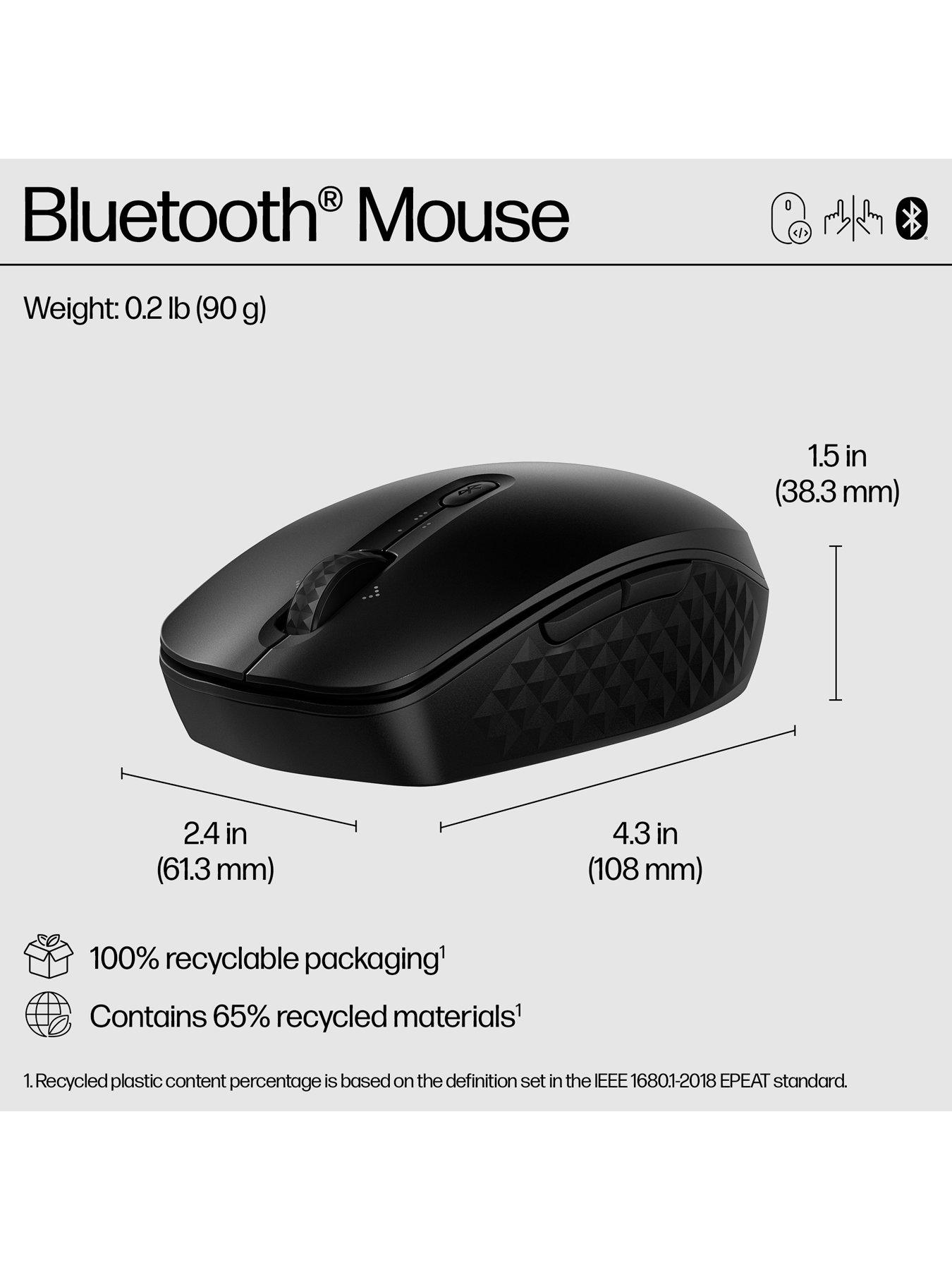Image 7 of 8 of HP 420 Programmable Wireless Mouse - 6 Programmable Buttons - Multi-Surface Sensor - &nbsp;Chrome | PC | Mac - Up to 24 Months Battery - &nbsp;Black