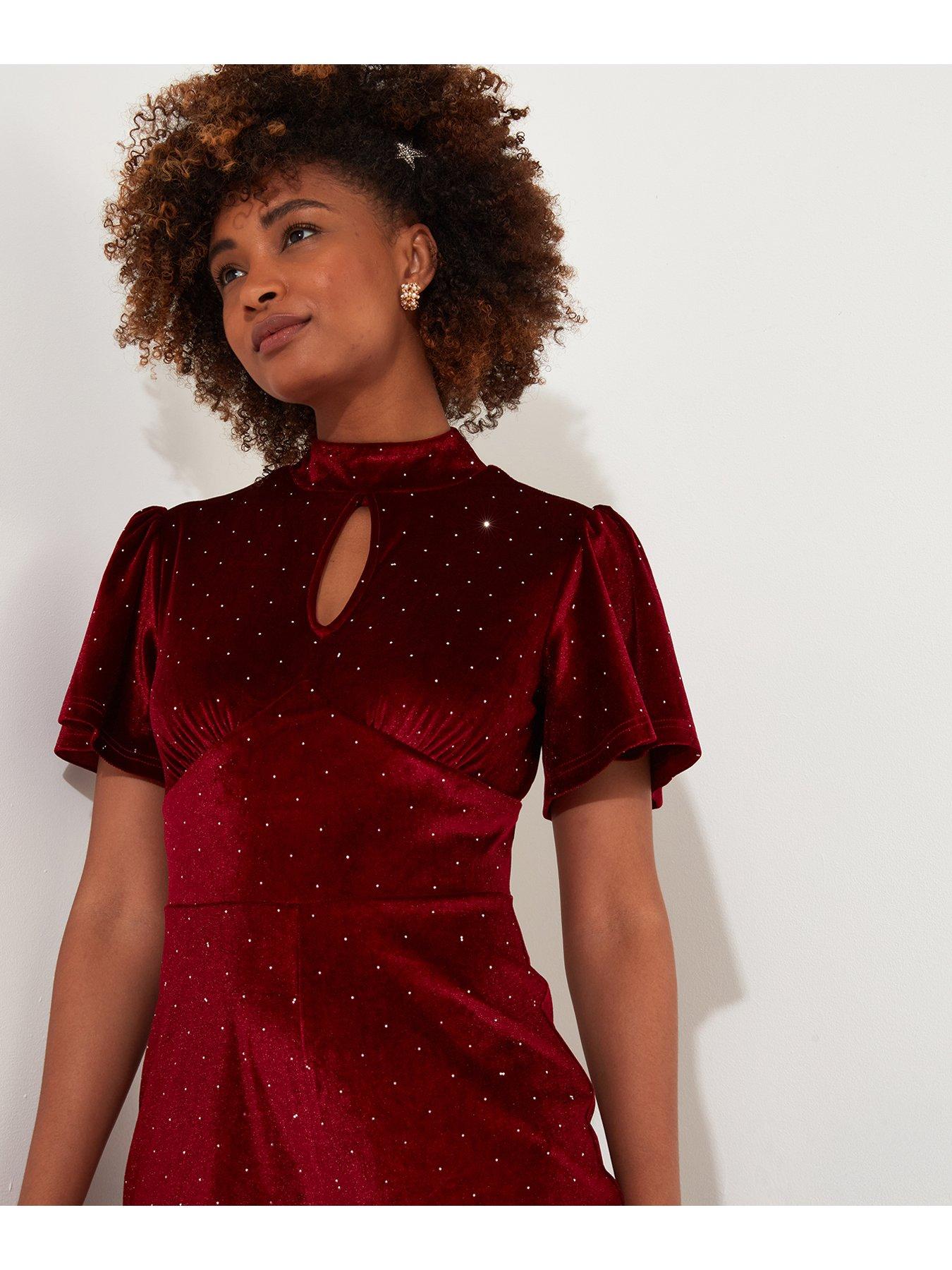 Image 3 of 5 of Joe Browns Velour Jumpsuit - Berry