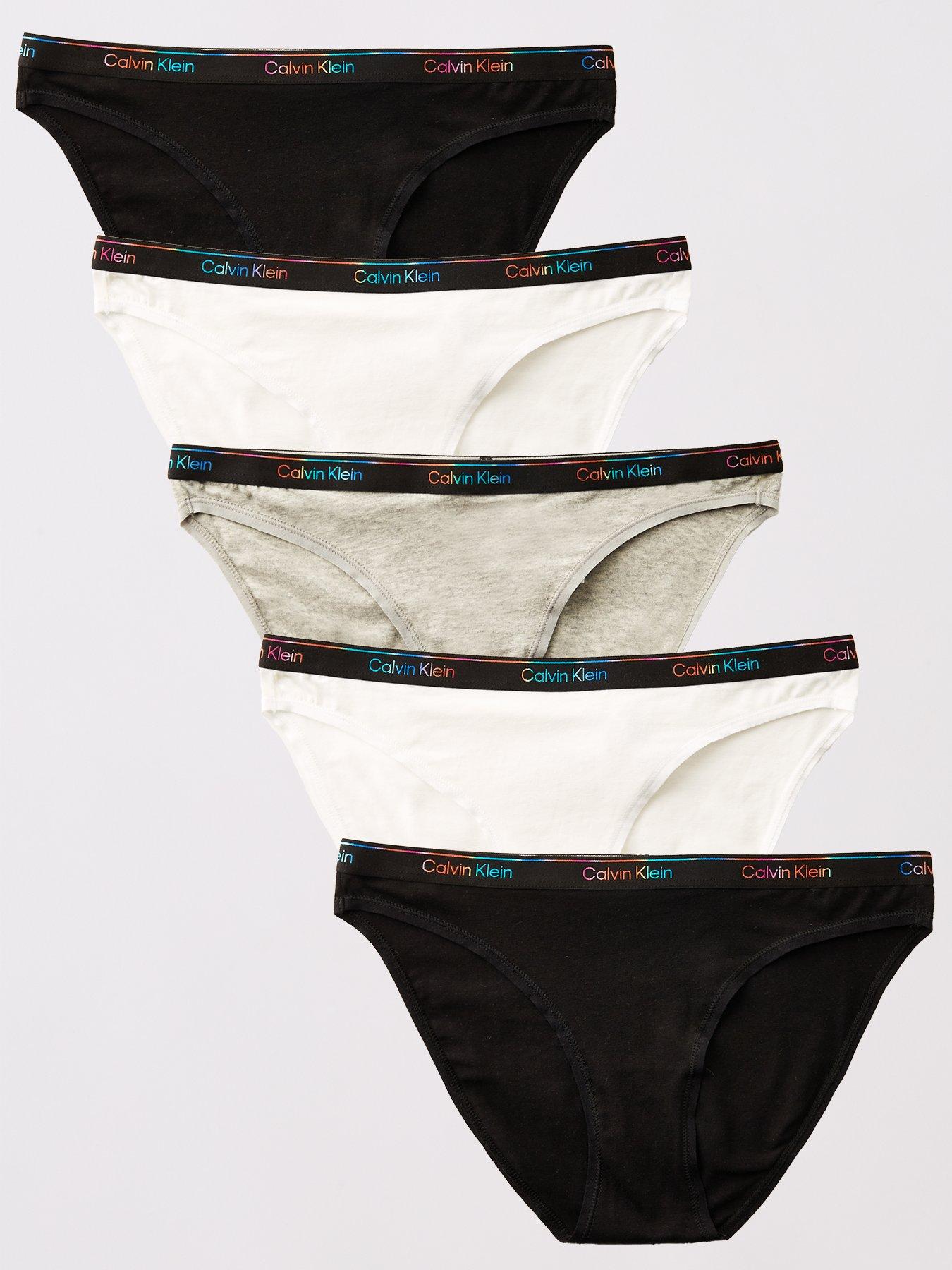 Calvin Klein 5 Pack Modern Logo Brief - Black