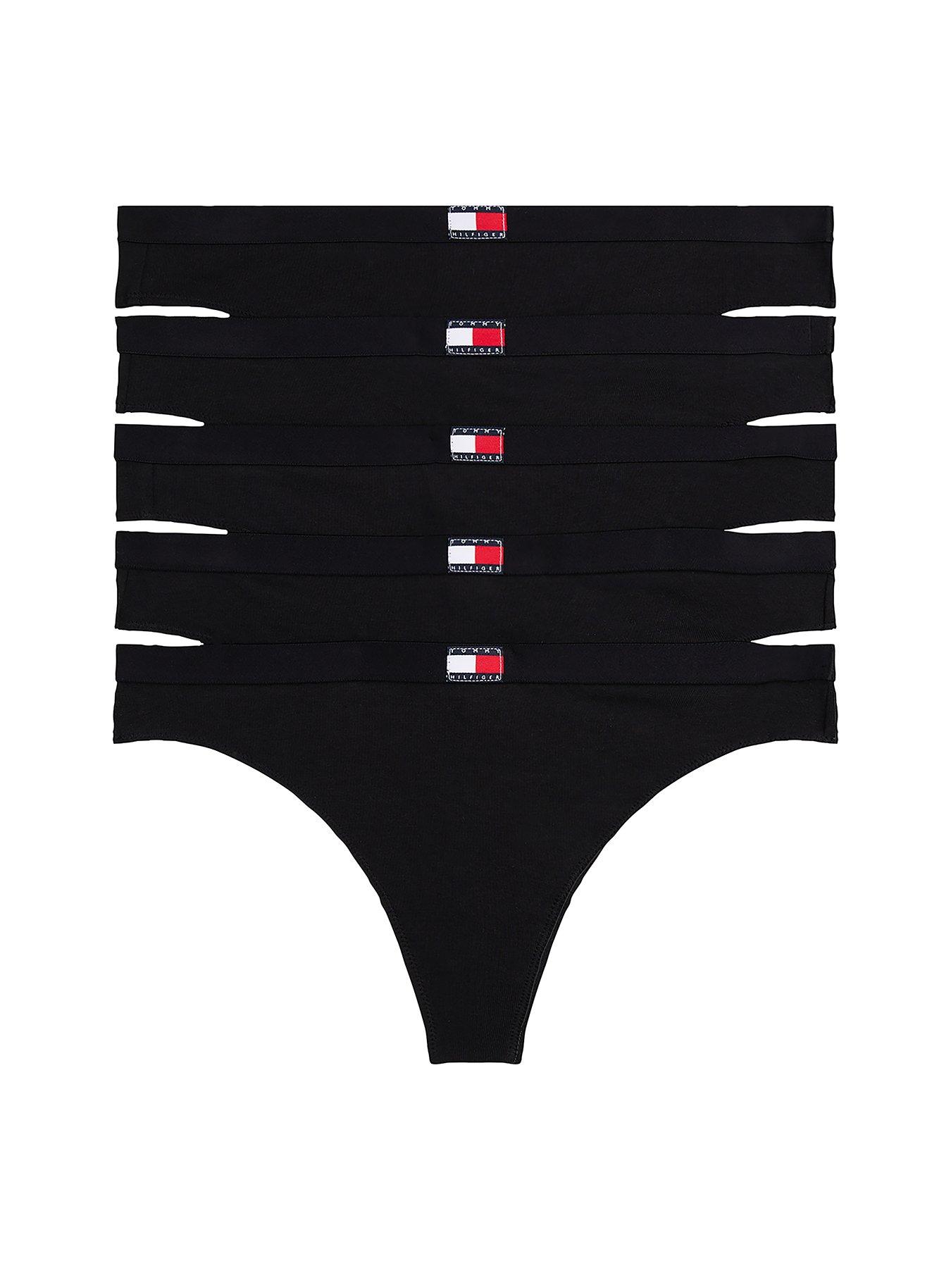 undefined 5 Pack Heritage Flag Thong - Black