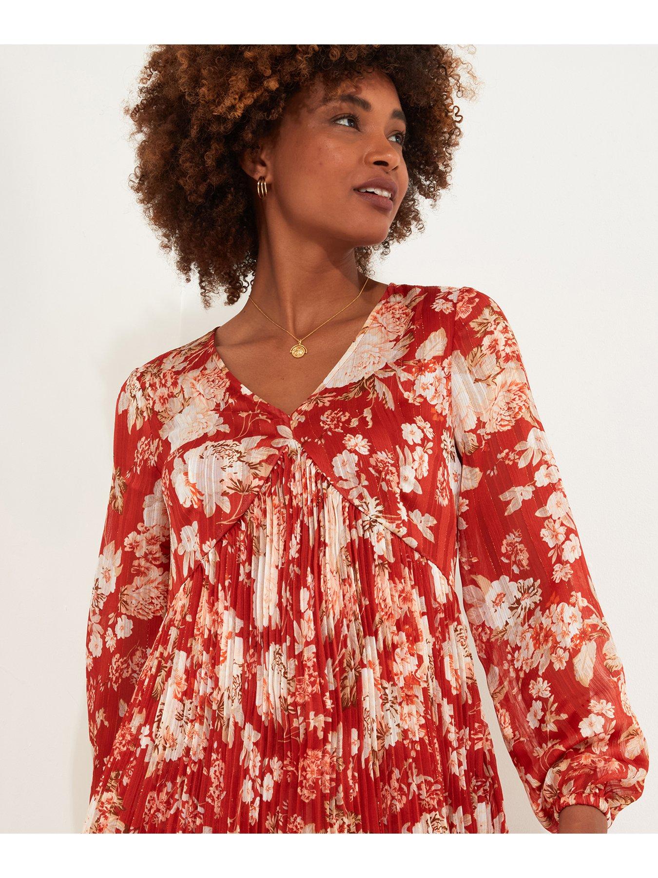 Image 2 of 6 of Joe Browns Perfectly Plisse Tunic  - Burnt Orange