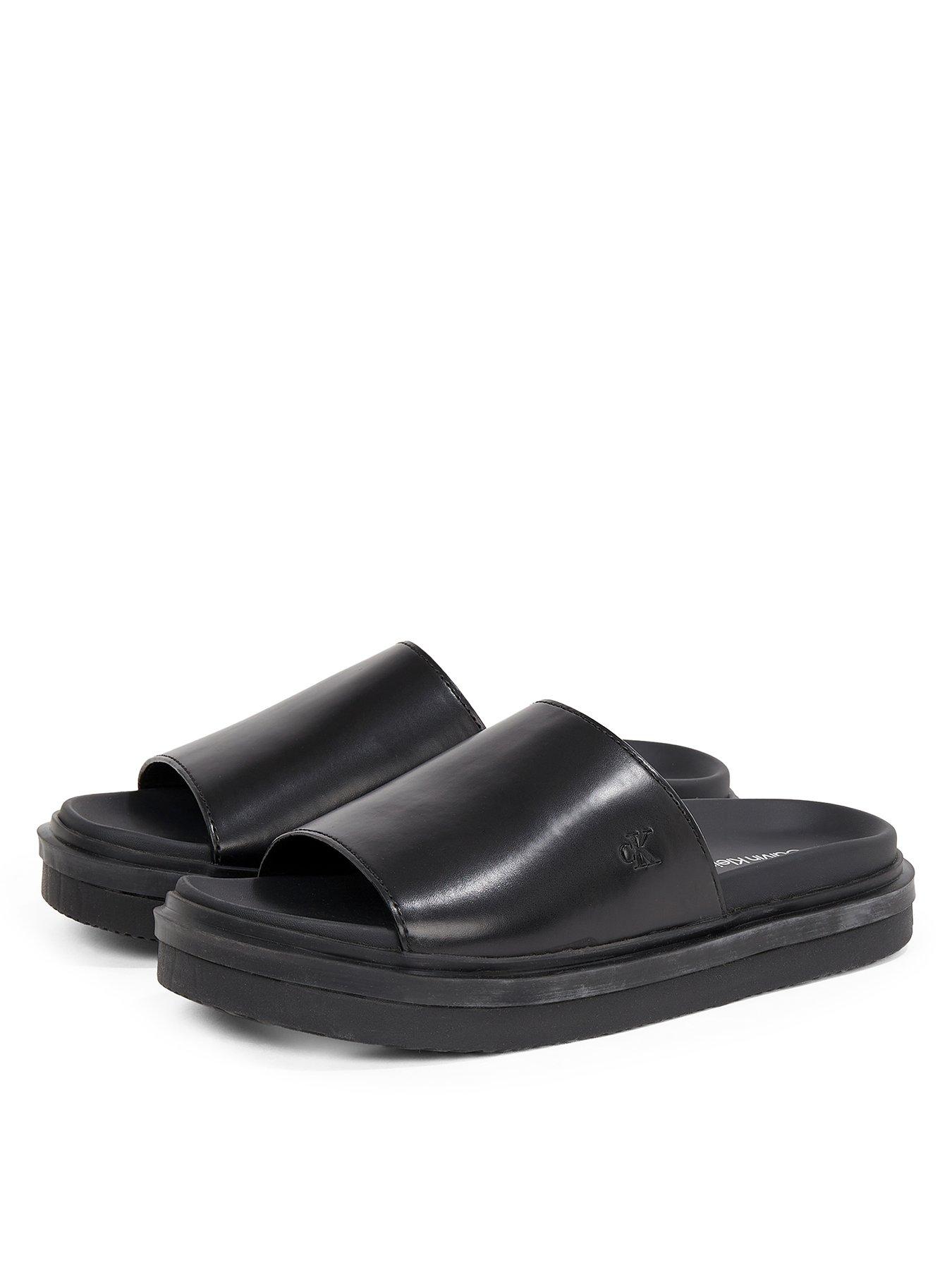 Image 2 of 5 of Calvin Klein Jeans Flat Molded Slide - Black