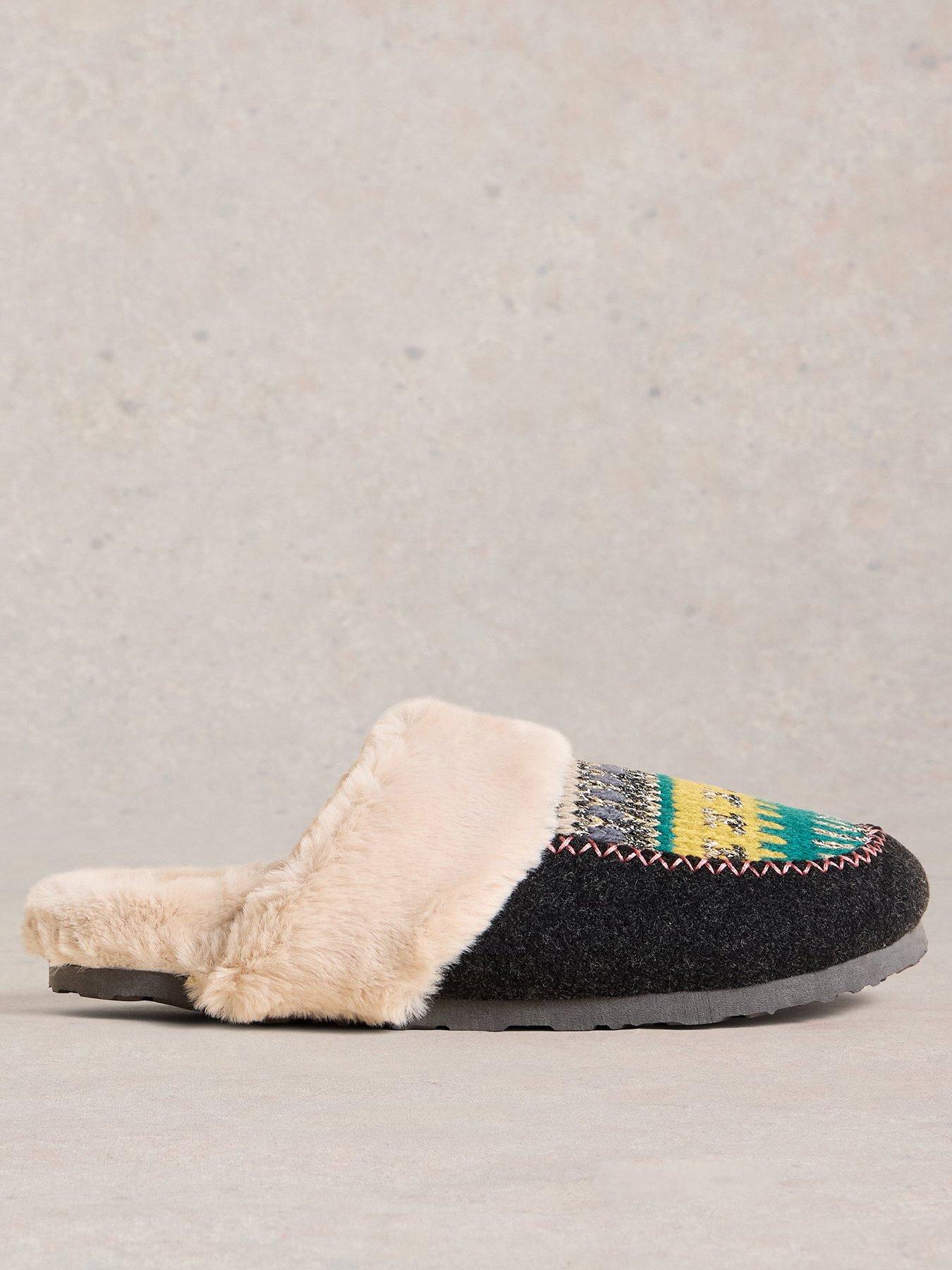 Image 1 of 4 of White Stuff Myrtle Mule Slipper - Grey