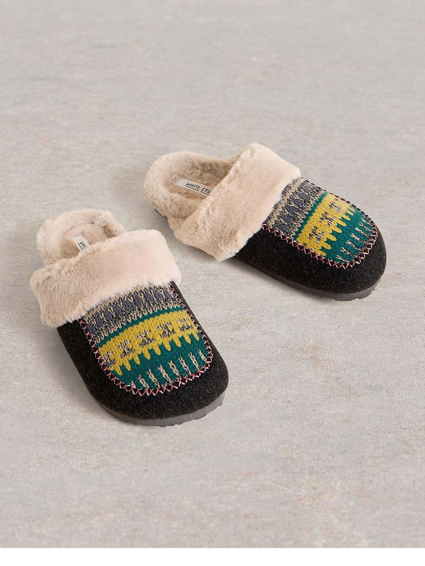 Image 2 of 4 of White Stuff Myrtle Mule Slipper - Grey