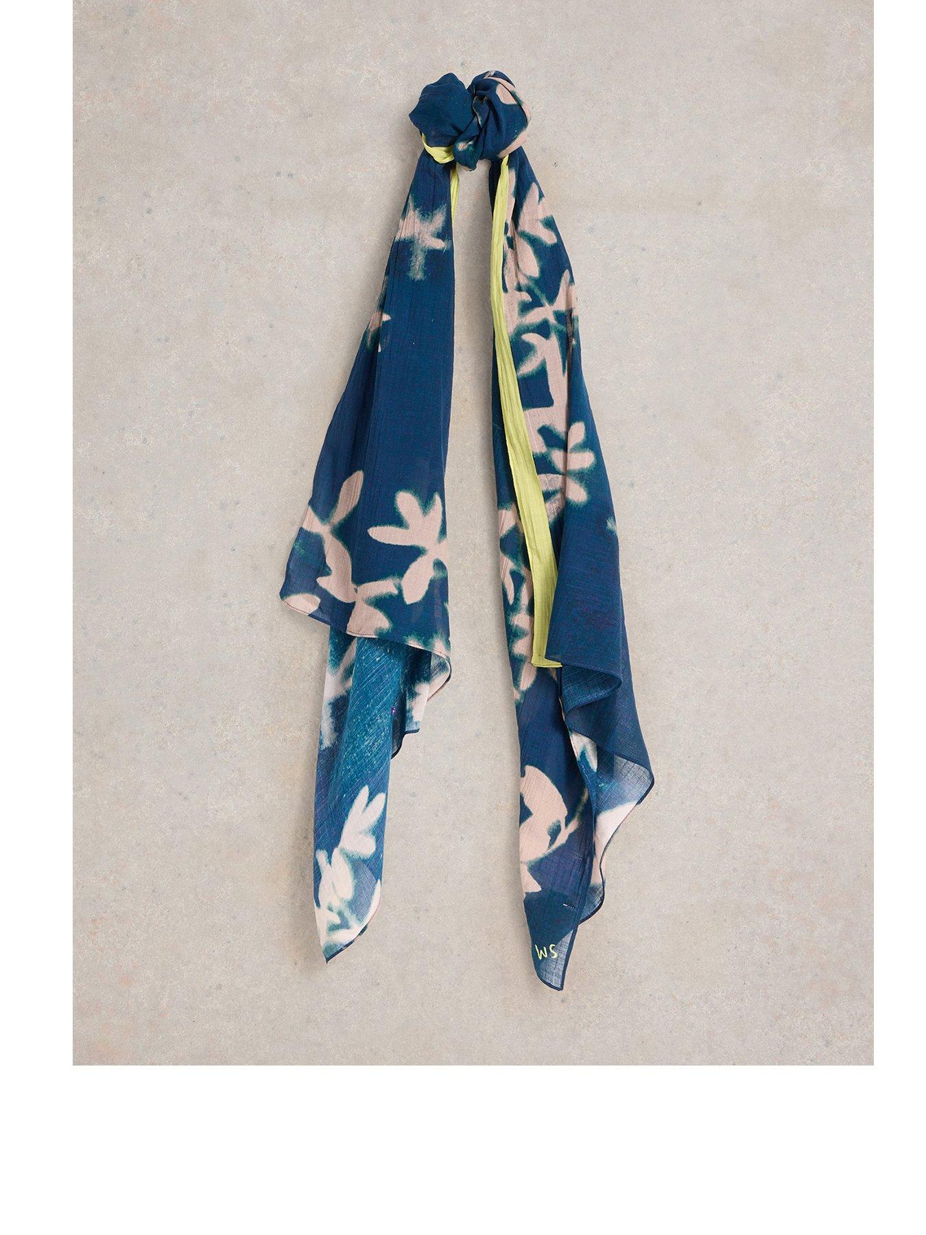 undefined Cherry Blossom Scarf - Blue