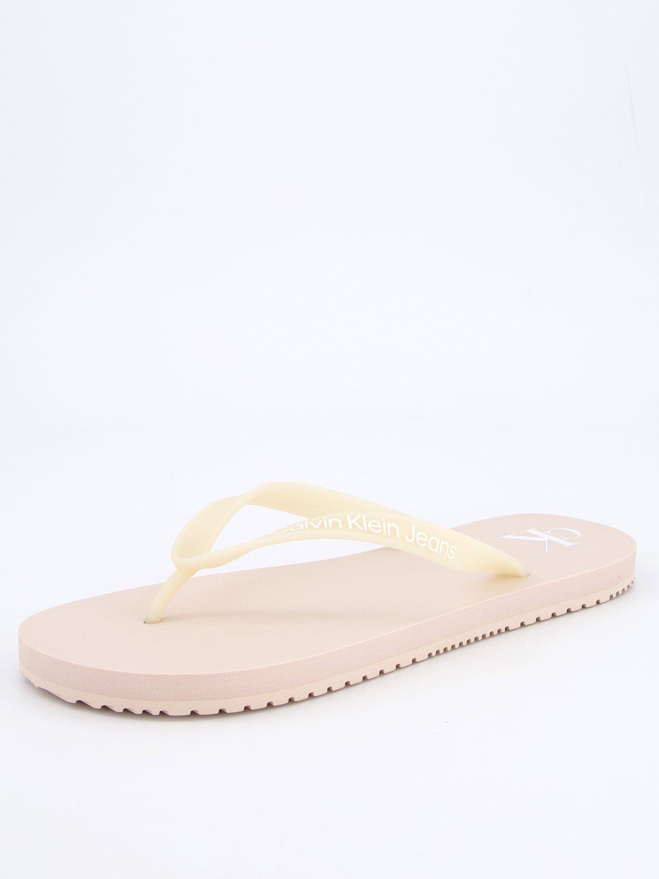 undefined Monogram Logo Flip Flop - Pink