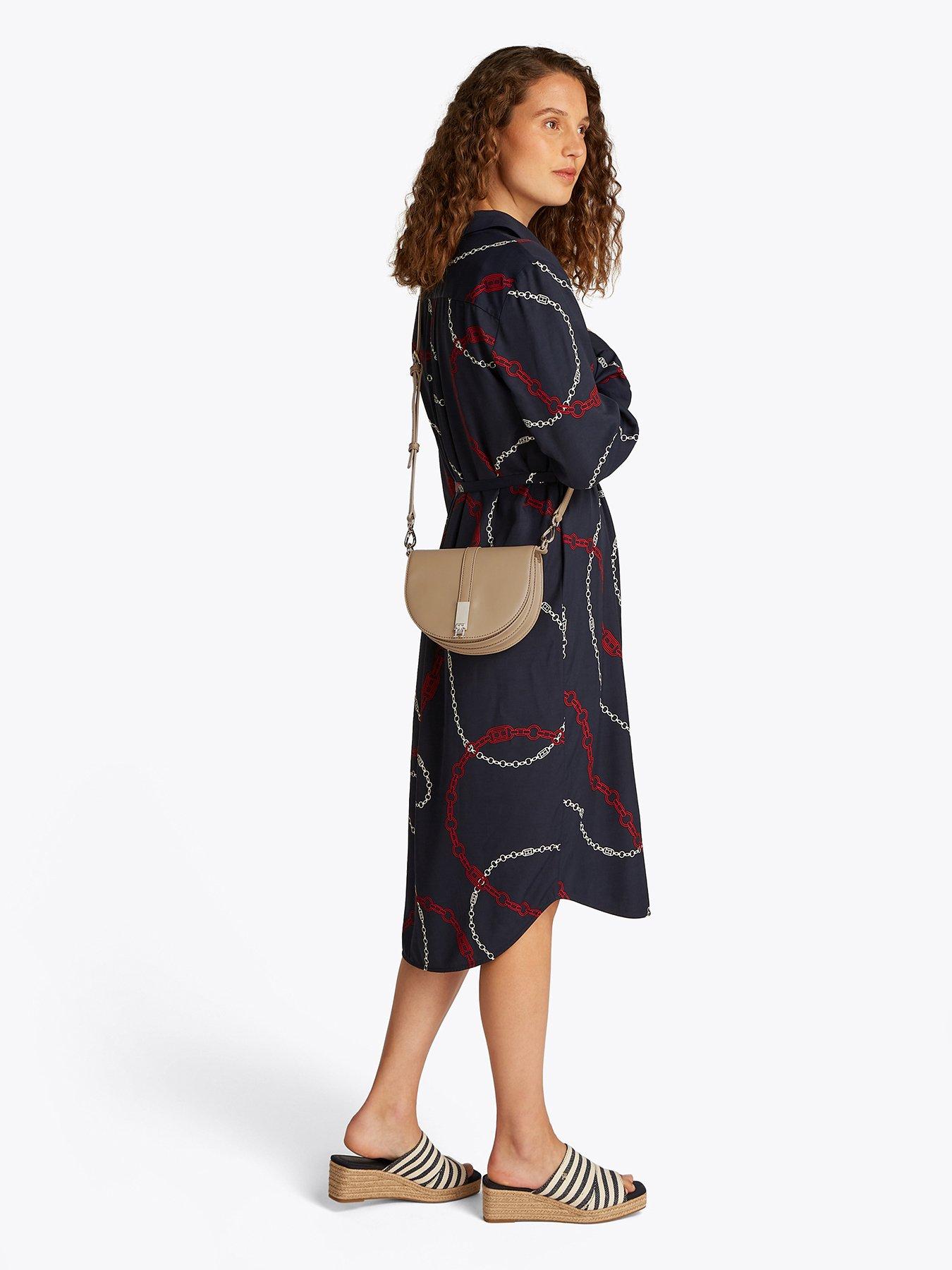 Image 2 of 5 of Tommy Hilfiger Hertiage Saddle Bag - Beige