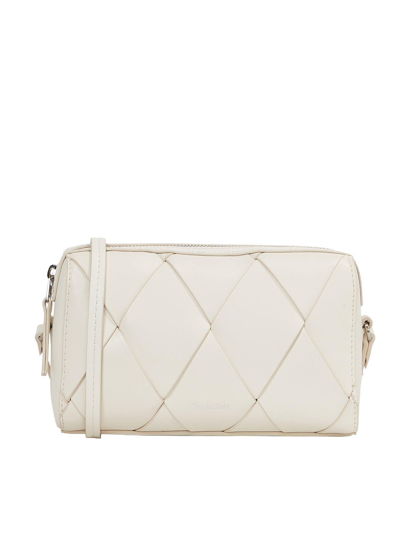 Calvin Klein Woven Camera Bag - White