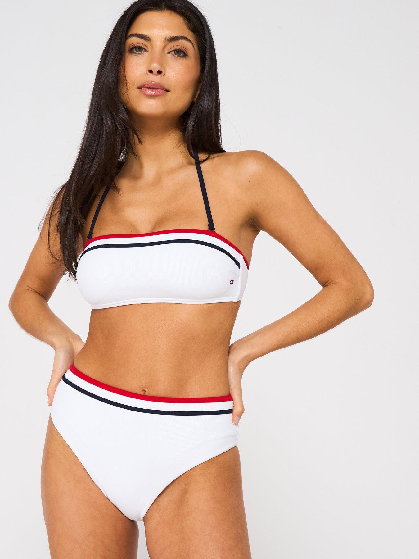 undefined Essentials High Waist Bikini Brief - White