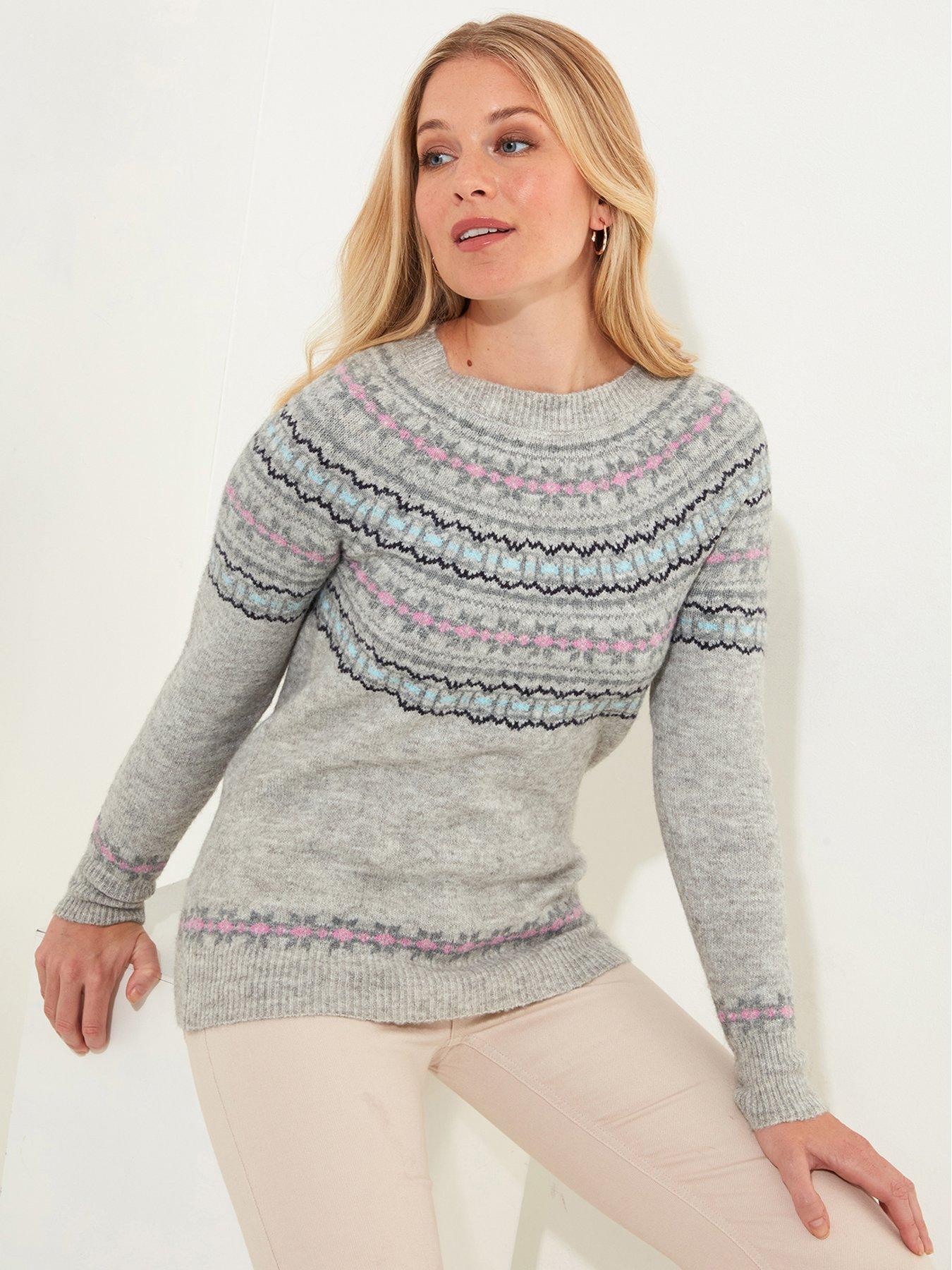 undefined Fairisle Jumper - Grey