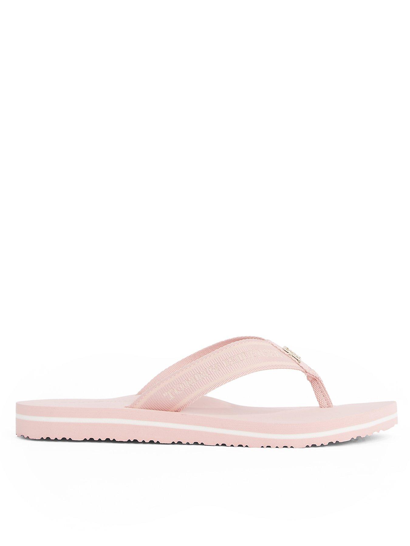 undefined Logo Webbing Flip Flop - Pink
