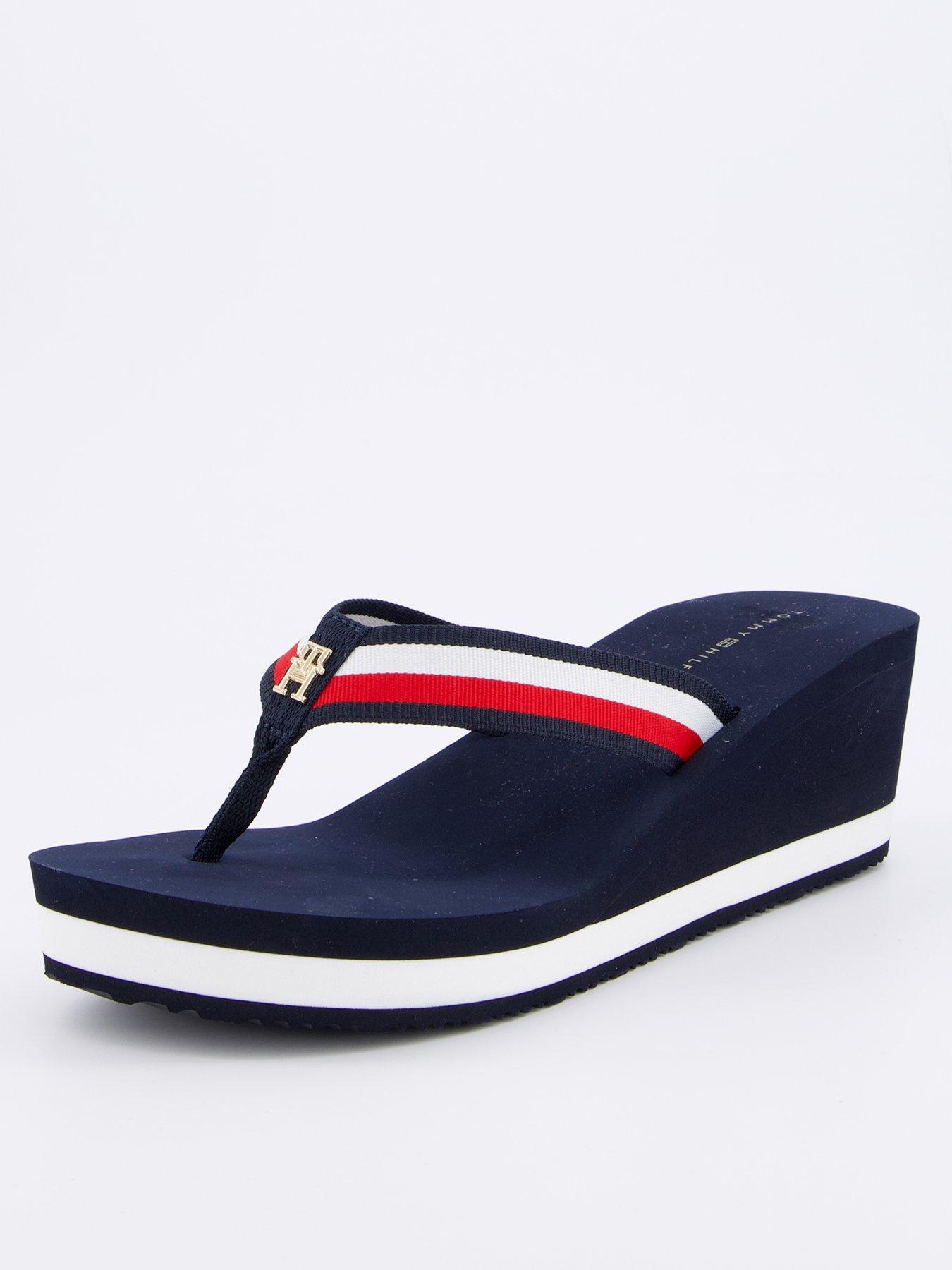 undefined Wedge Flip Flop - Navy
