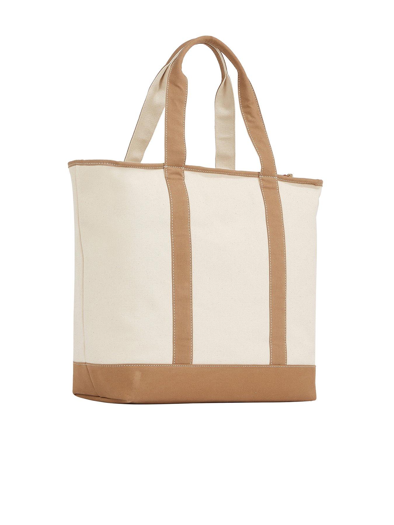 Image 2 of 4 of Tommy Hilfiger Logo Summer Canvas Tote - Beige